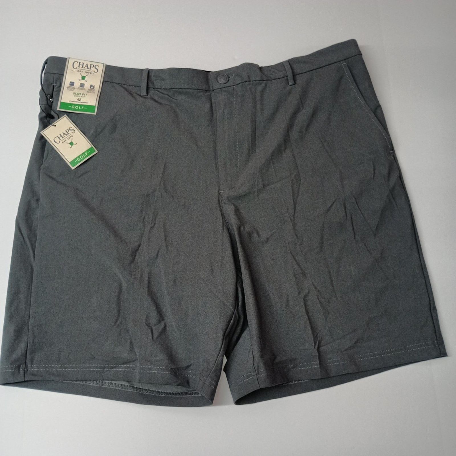 Chaps Chaps Golf Shorts Men's 42 Gray Slim Fit 9" Inseam Stretch Size US 42 / EU 58 - 1 Thumbnail