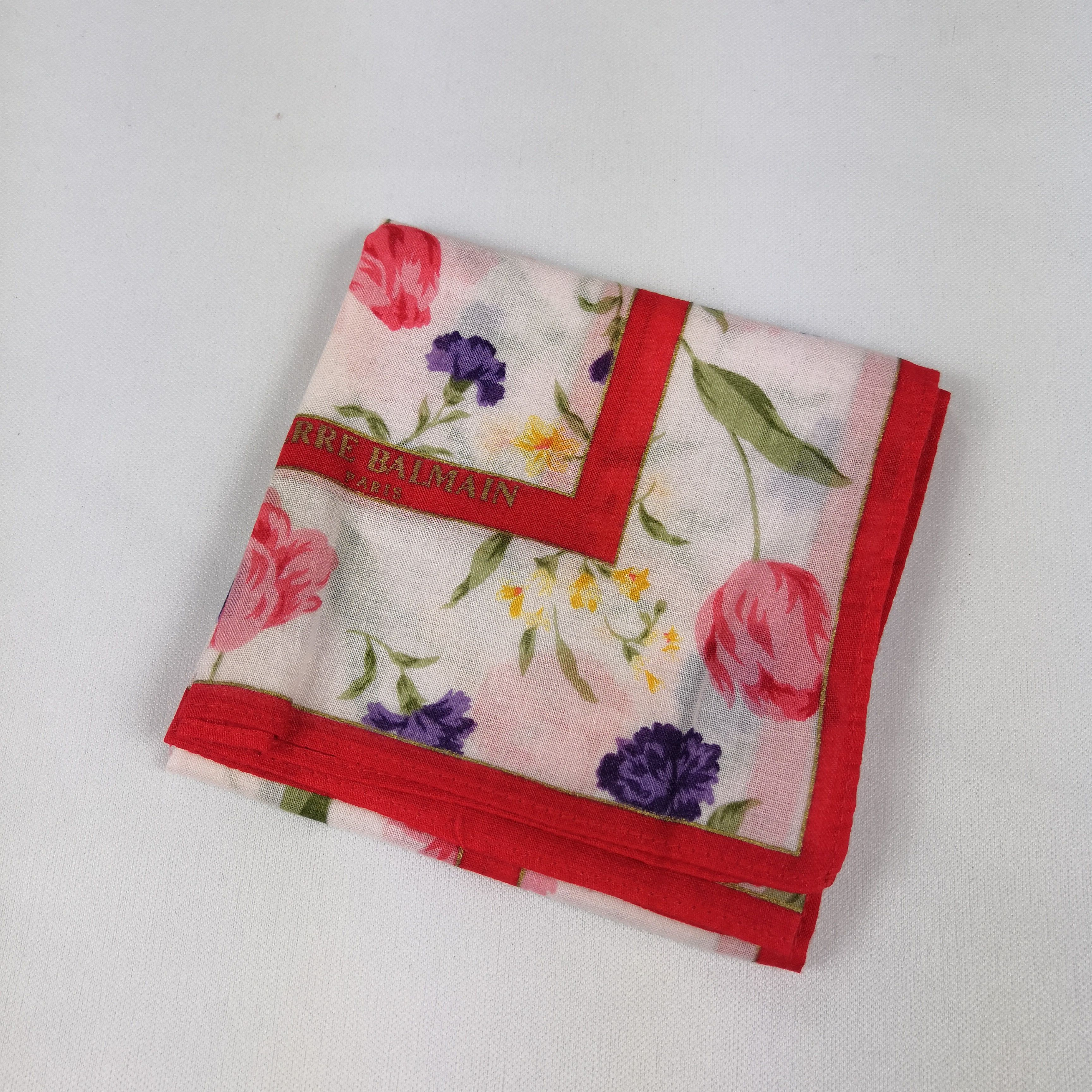 Japanese Brand Vintage Pierre Balmain Handkerchief Bandana Pocket Square Size ONE SIZE - 4 Thumbnail