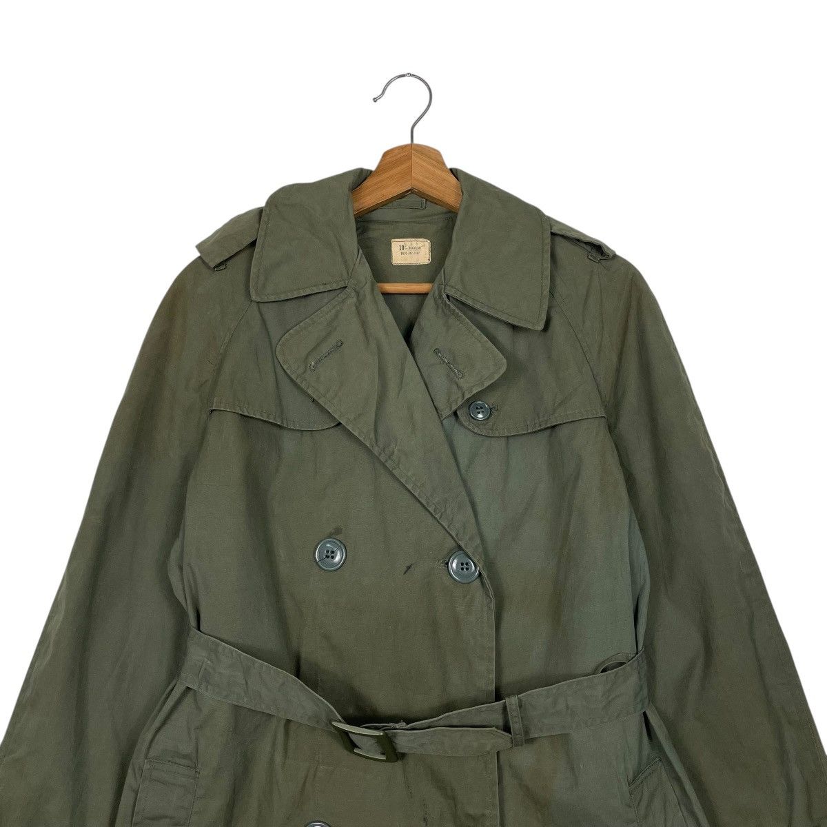 Vintage Vintage Brownwood Mfg US Military Double Breasted Trenchcoat Size L / US 10 / IT 46 - 2 Thumbnail