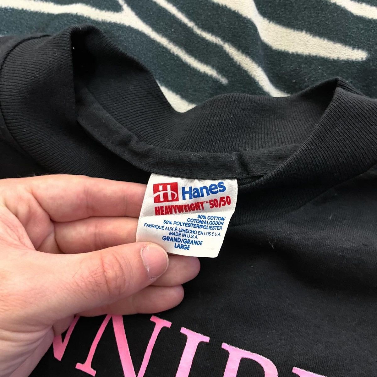 Hanes × Vintage Vintage t-shirt Winnipeg Canada Black Tours Hanes 90s Size US XL / EU 56 / 4 - 3 Thumbnail