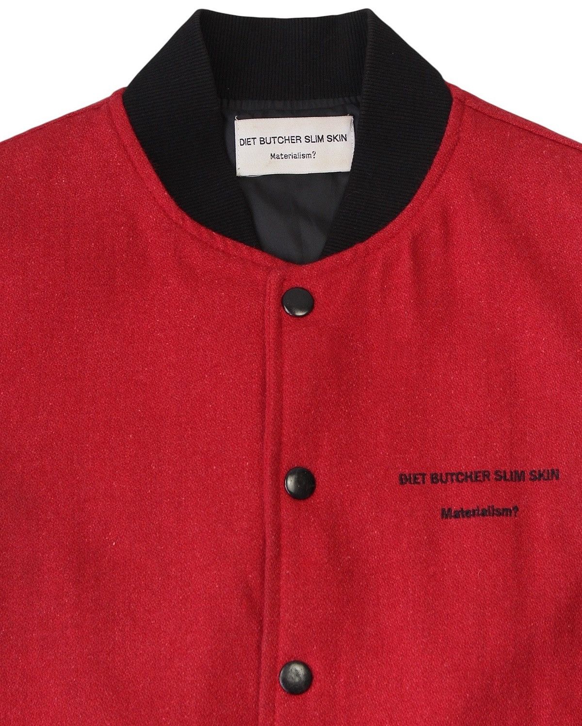 Diet Butcher Slim Skin SS2008 DIET BUTCHER SLIM SKIN “MATERIALISM?” VARSITY JACKET Size US M / EU 48-50 / 2 - 7 Thumbnail