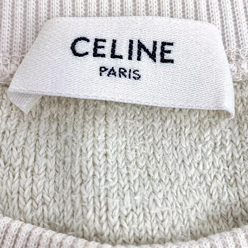 Celine Celine Beige Cotton Knit Long Sleeve Sweater Size S / US 4 / IT 40 - 5 Thumbnail