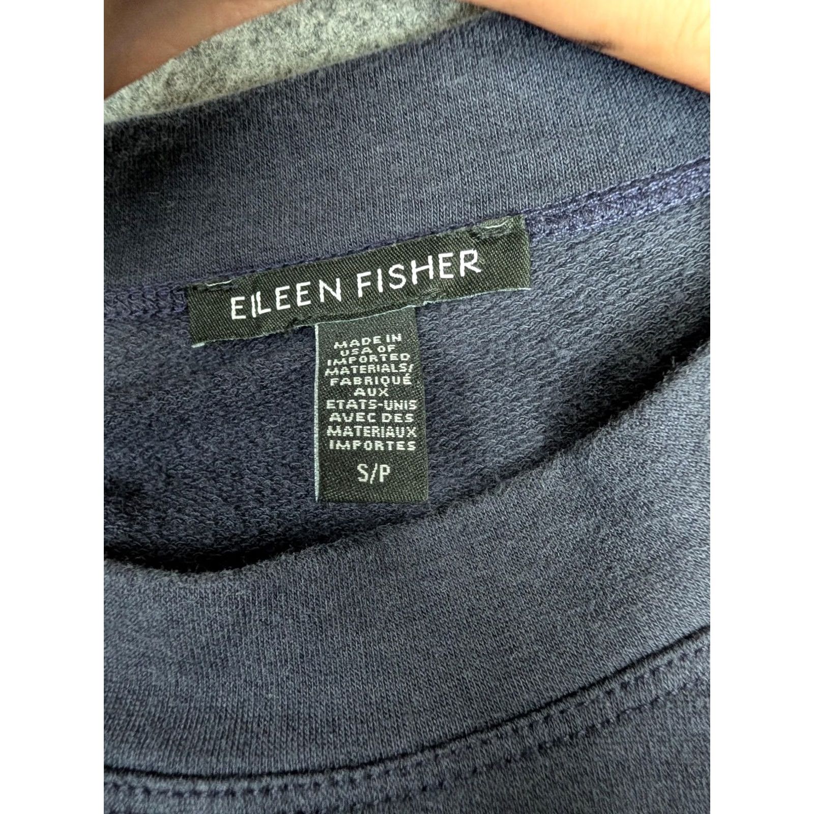 Eileen Fisher Eileen Fisher Shirt Womens Small Blue Tencel Tunic Long Sleeve Jersey Knit Top Size S / US 4 / IT 40 - 3 Thumbnail