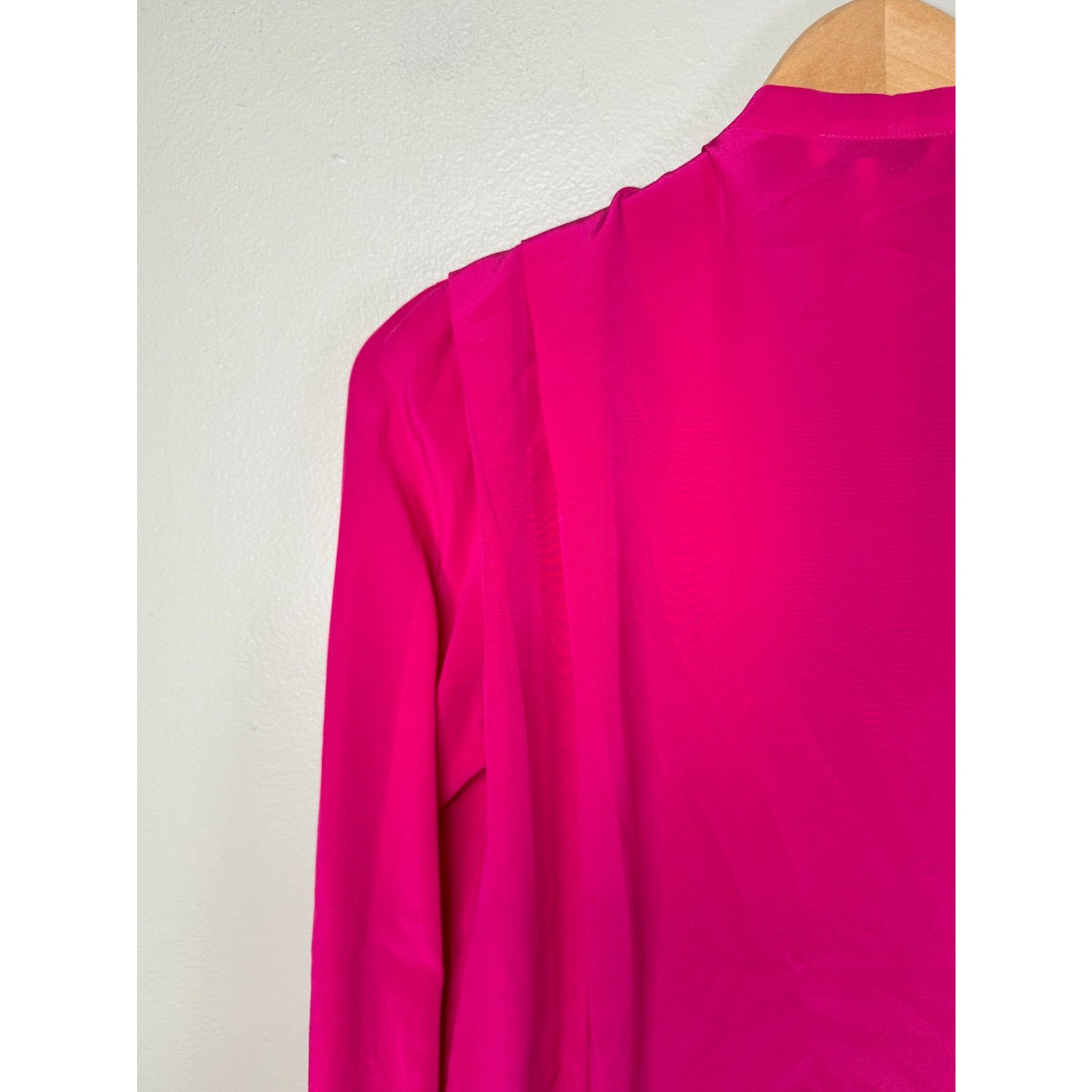 Sandro Sandro Pink Neck Tie Blouse size 2/M Size M / US 6-8 / IT 42-44 - 13 Thumbnail