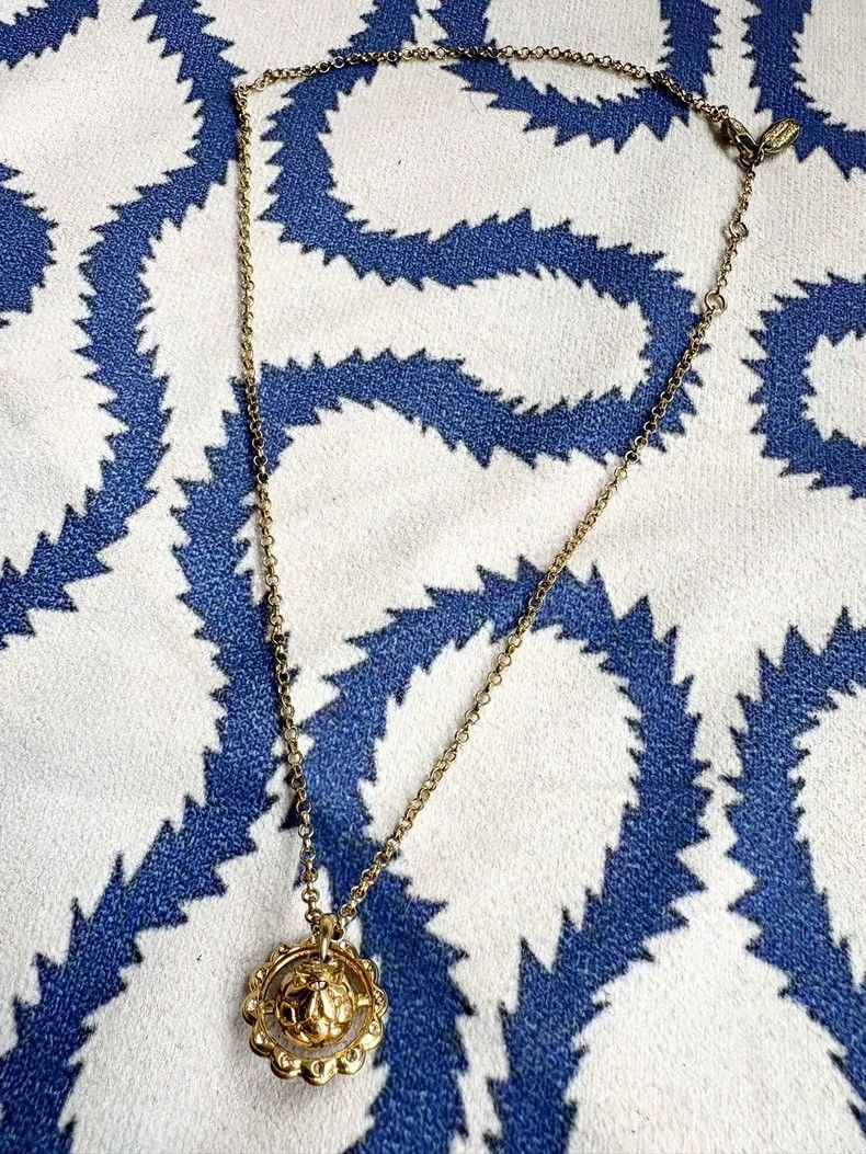 Vivienne Westwood Vivienne Westwood Vintage Gold Diamond-Embossed Orb Earth Size ONE SIZE - 7 Thumbnail