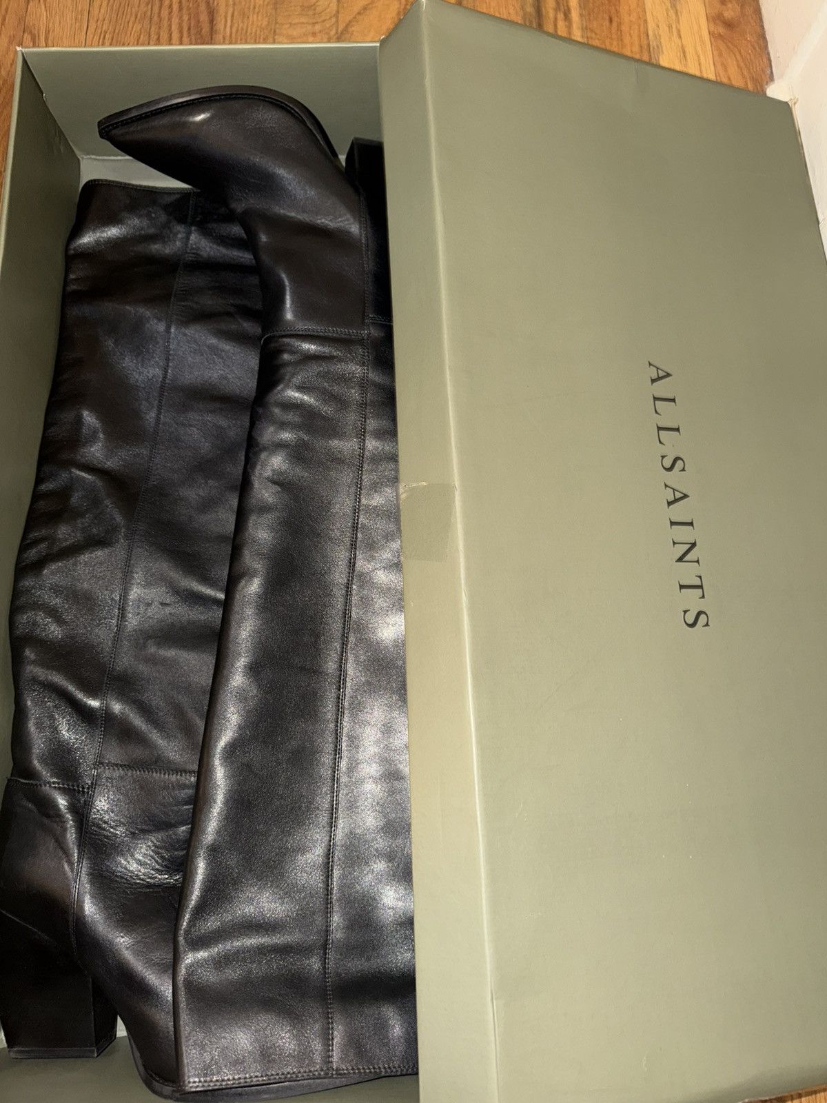 Allsaints All saints knee high reina boots Size US 10 / IT 40 - 4 Thumbnail