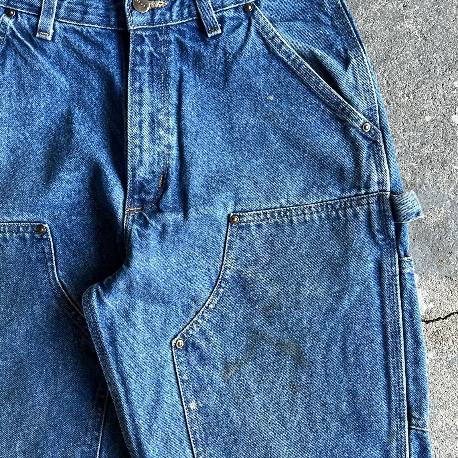 Carhartt × Vintage Carhartt denim blue jean double knee work carpenter pants Size US 29 - 3 Thumbnail