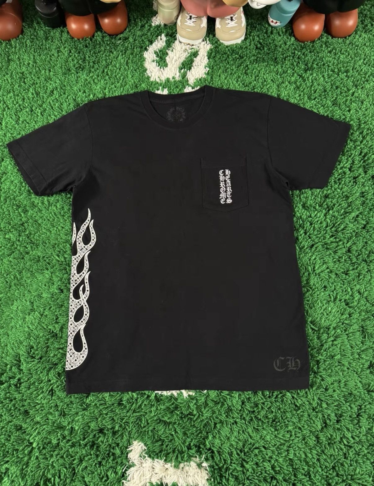 Chrome Hearts Chrome Hearts Flame Sanskrit Short Sleeve Tee Size US L / EU 52-54 / 3 - 1 Thumbnail