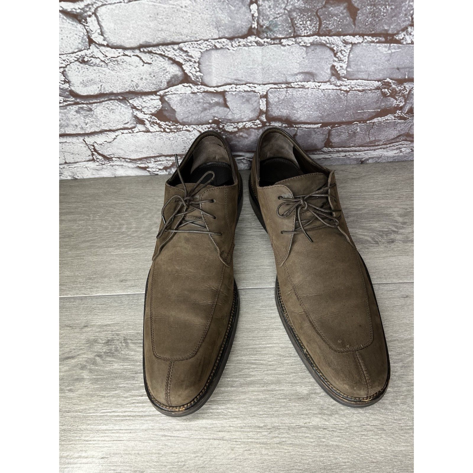 Cole Haan Cole Haan Brown Nubuck Leather Split Oxfords Waterproof Shoe Size US 10.5 / EU 43-44 - 18 Thumbnail
