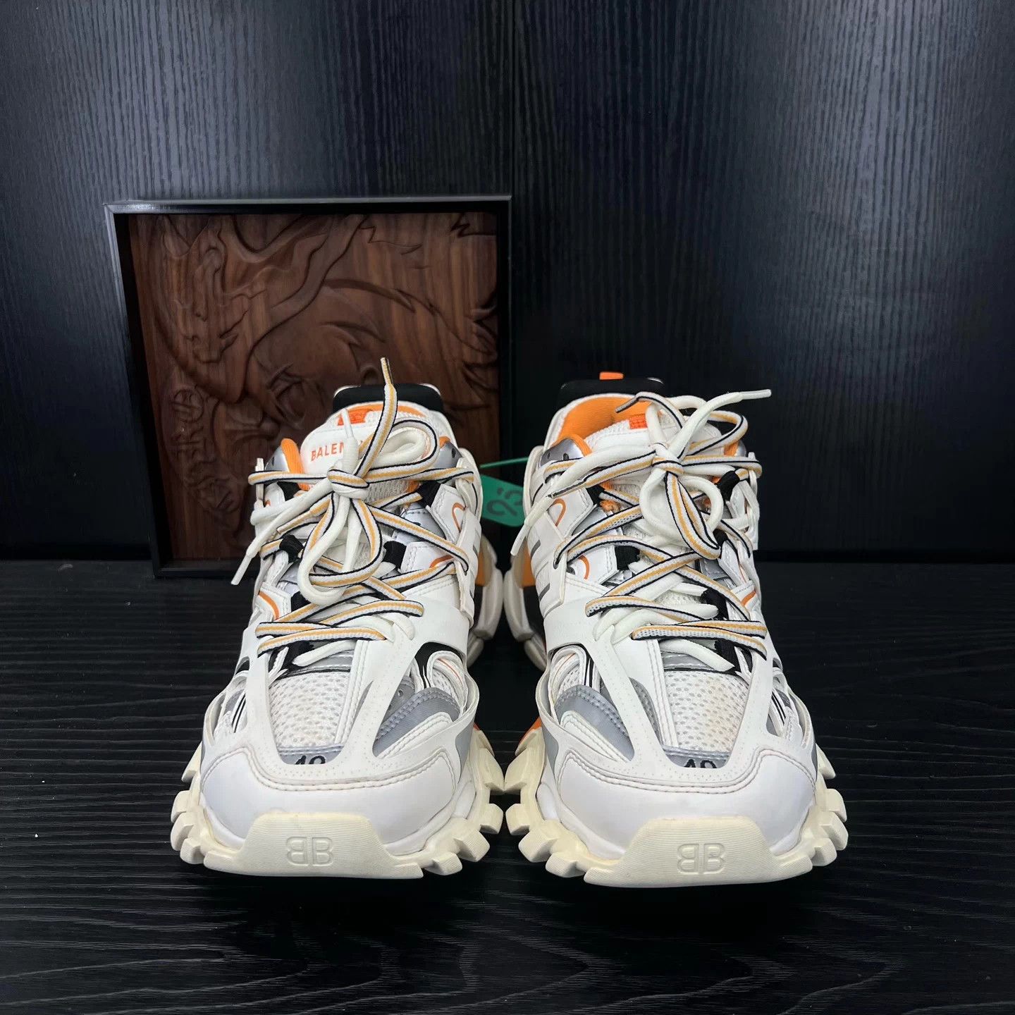 Balenciaga Balenciaga Track White Orange 40 New Slight Oxid Size US 7 / EU 40 - 4 Thumbnail