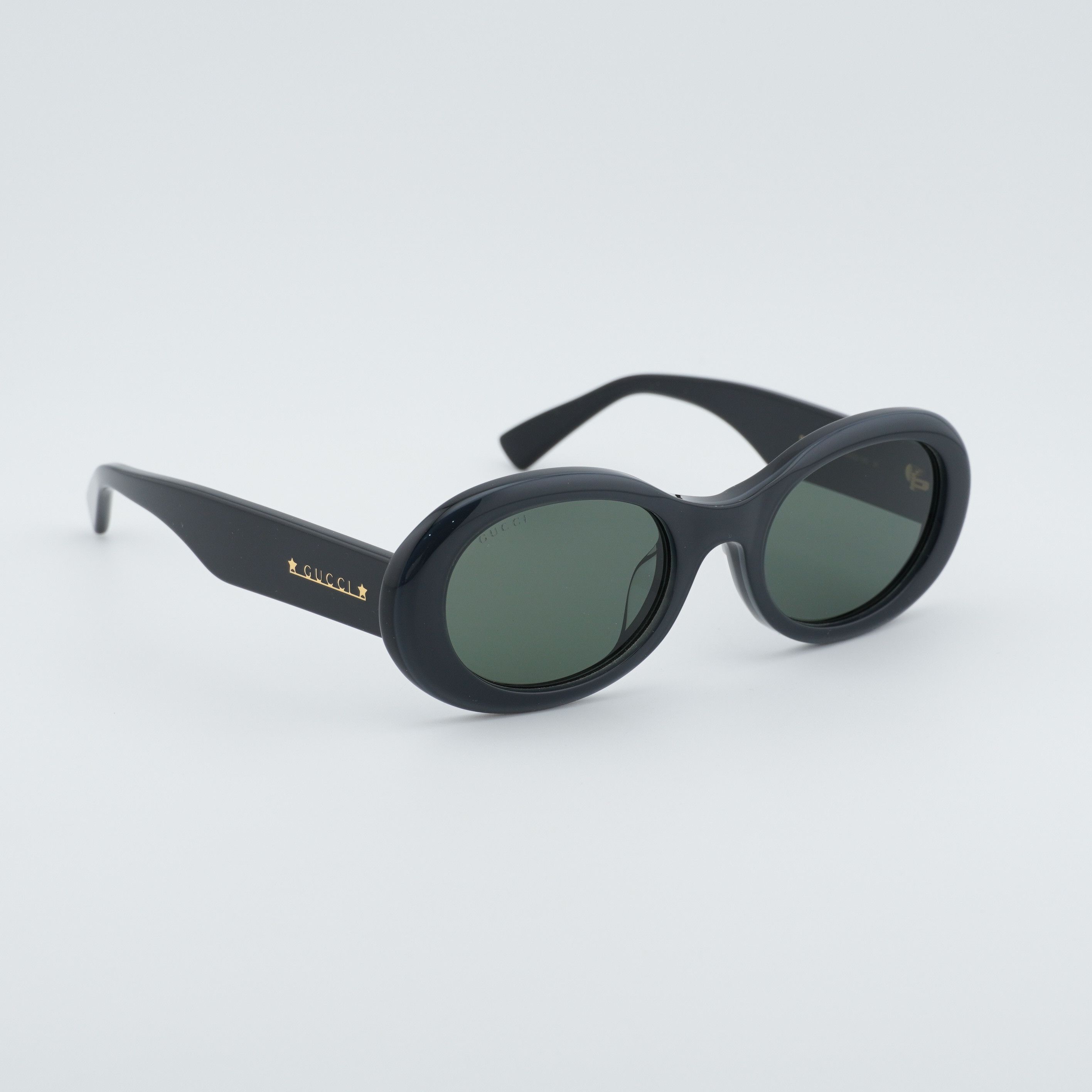 Gucci Gucci GG1587SA 001 Sunglasses Black Oval Frame, Grey Lenses Size ONE SIZE - 9 Thumbnail
