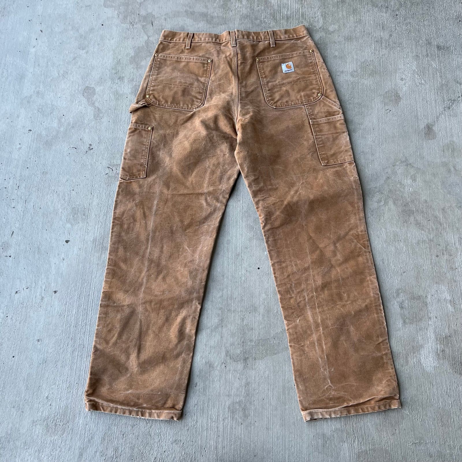 Carhartt × Vintage Vintage Y2K Carhartt brown double knee work carpenter pants Size US 34 / EU 50 - 5 Thumbnail