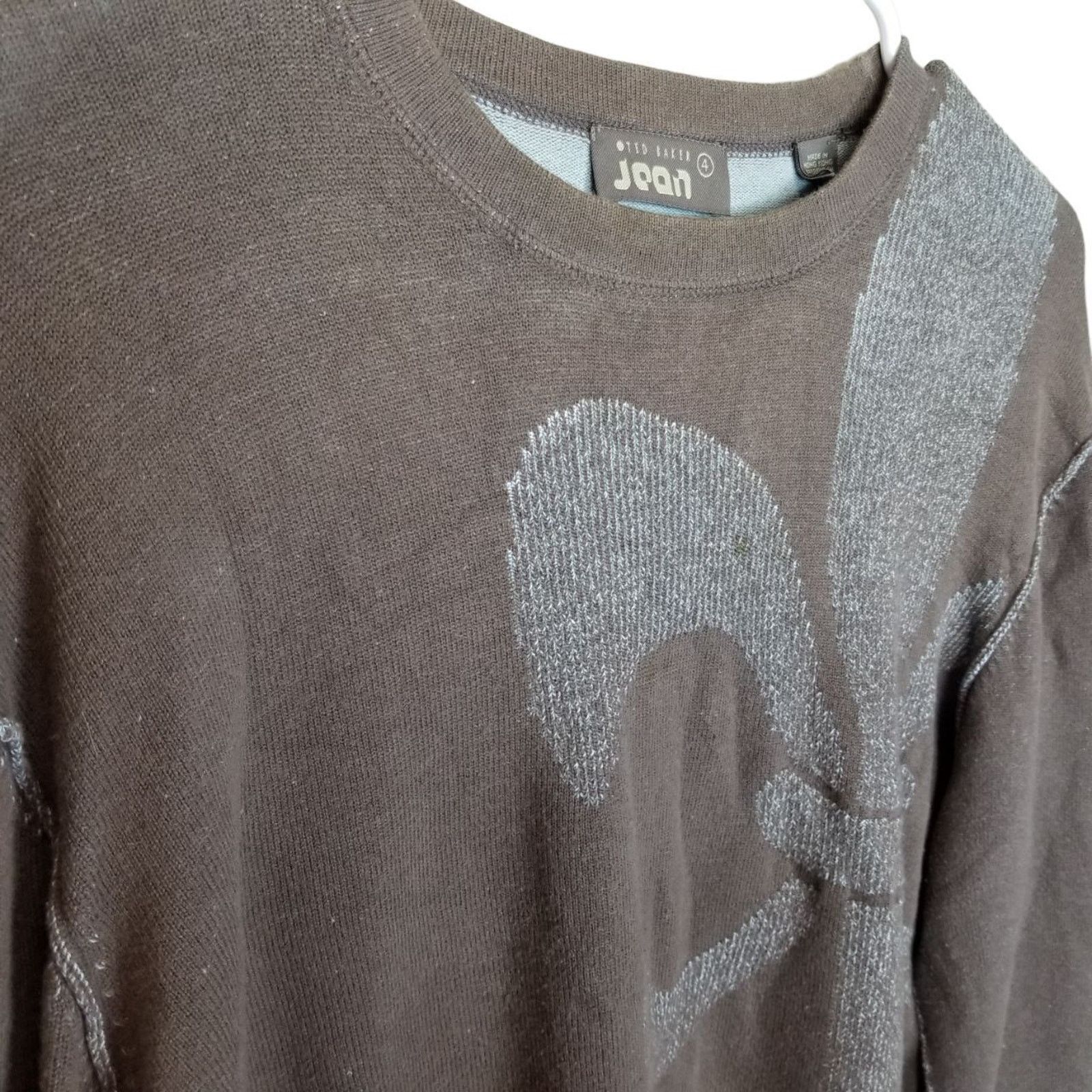 Ted Baker Ted Baker Mens Pullover Knit Sweater 4 Large Preppy Designer Size US L / EU 52-54 / 3 - 5 Thumbnail