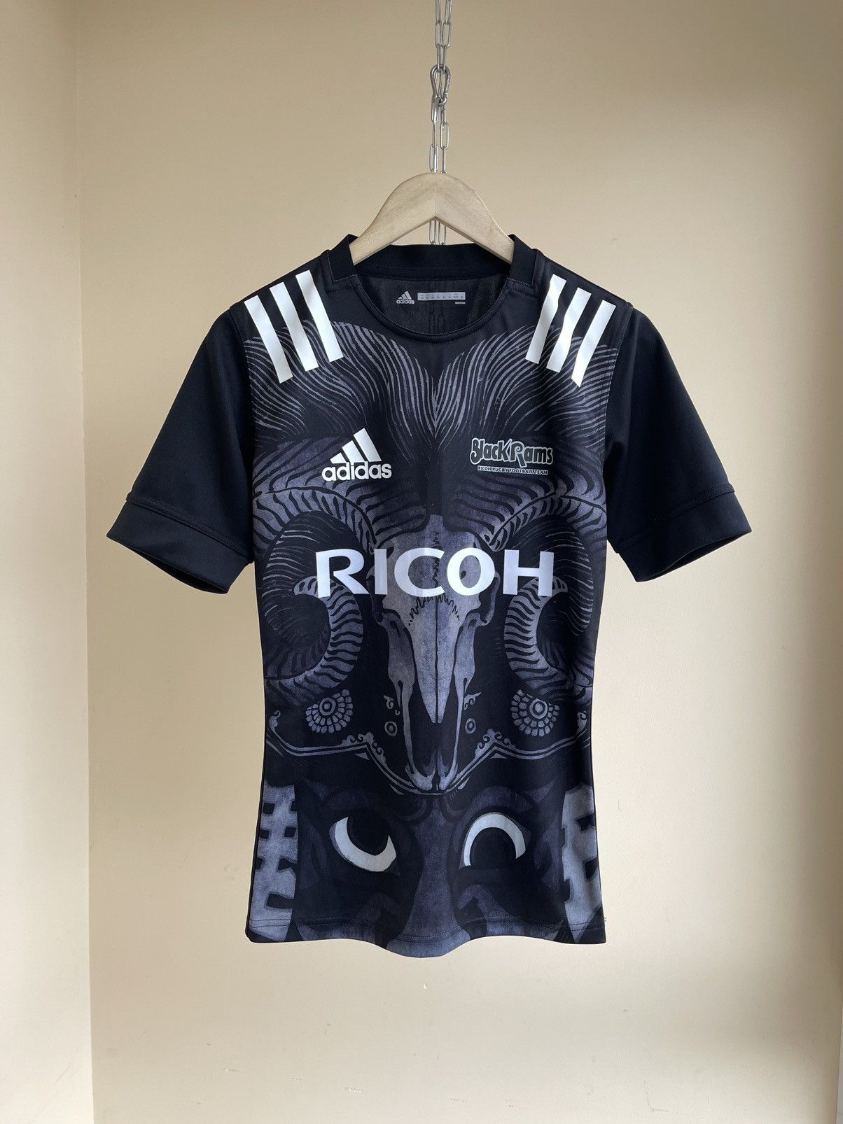 Adidas RICOH Black Rams Tokyo Football Rugby Jersey Adidas 2020 Size US XS / EU 42 / 0 - 1 Thumbnail