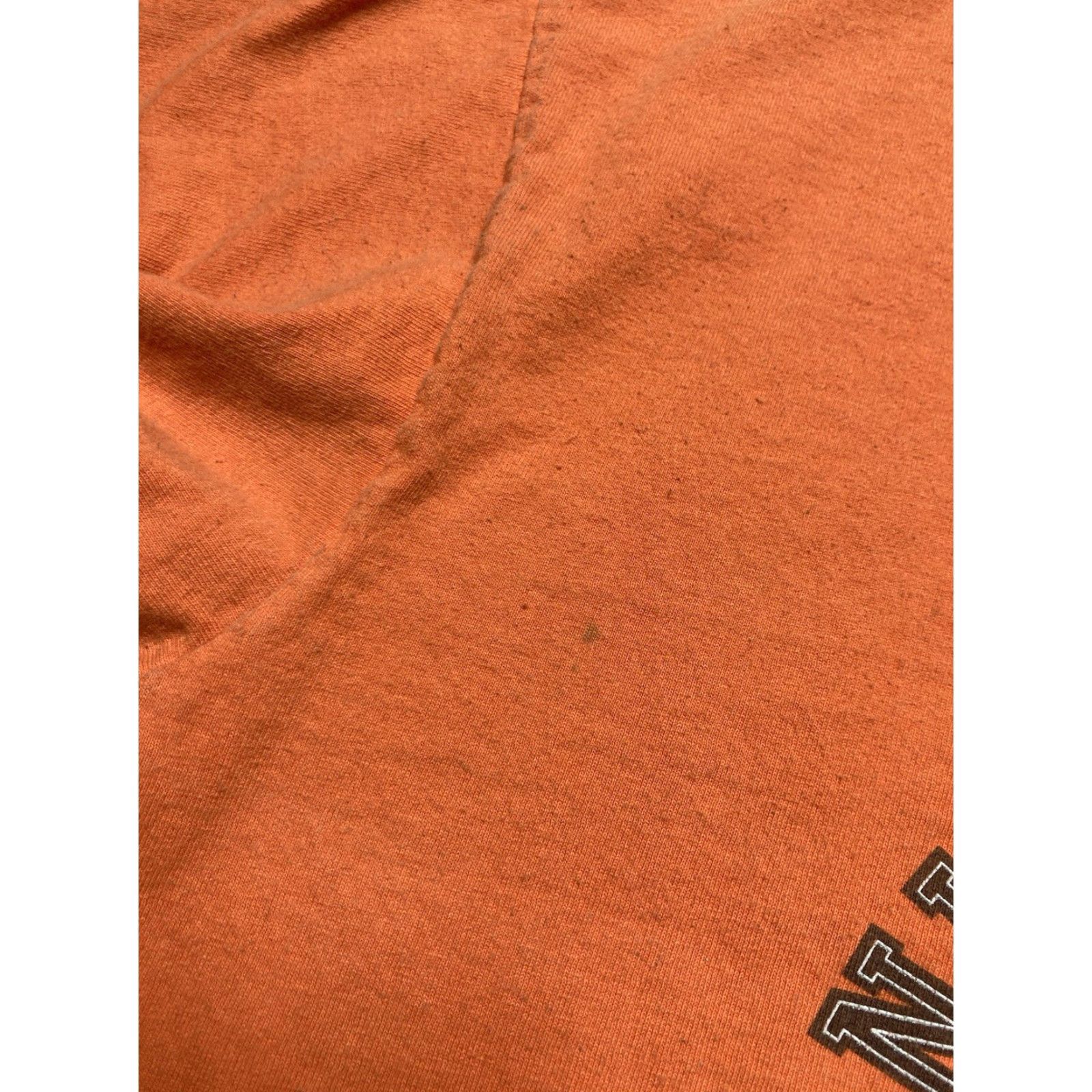 Nike VINTAGE Nike Athletic Department T-Shirt Long Sleeve Adult Medium Orange Mens Shirt Size US M / EU 48-50 / 2 - 7 Thumbnail