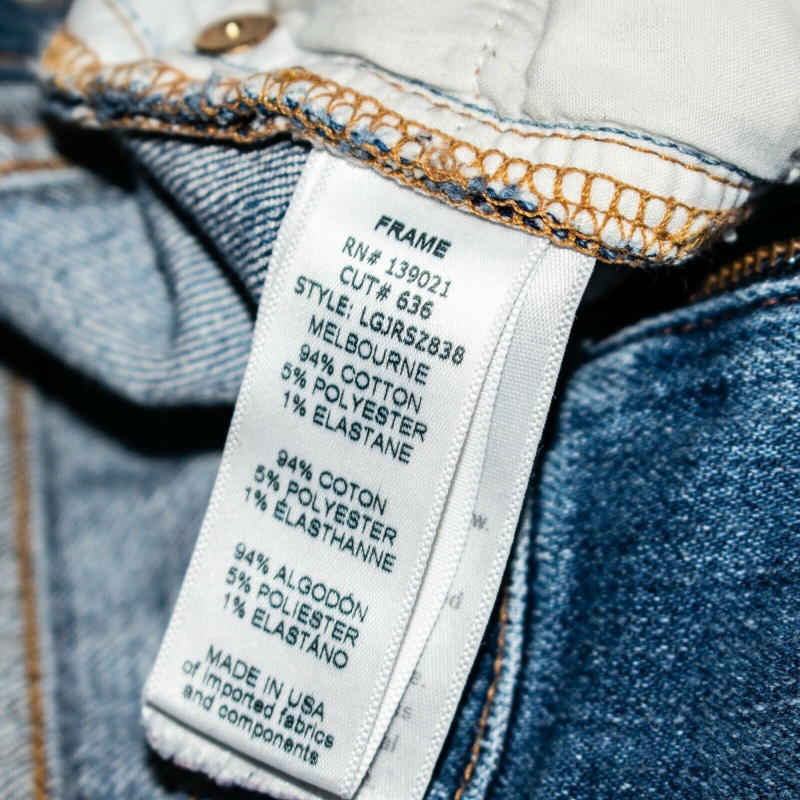 Frame FRAME Denim Women's Le Garcon Jeans Raw ankle Zip Melbourne Size 26" / US 2 / IT 38 - 7 Thumbnail