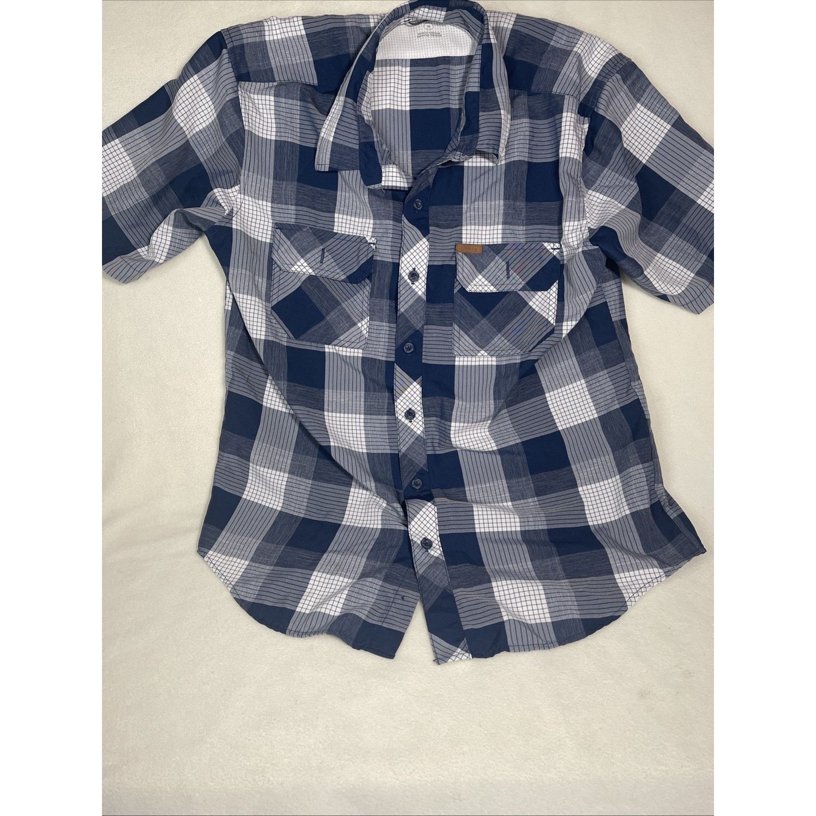 Orvis Orvis Shirt Men's MED Blue Plaid Button down short sleeve Size US M / EU 48-50 / 2 - 1 Thumbnail
