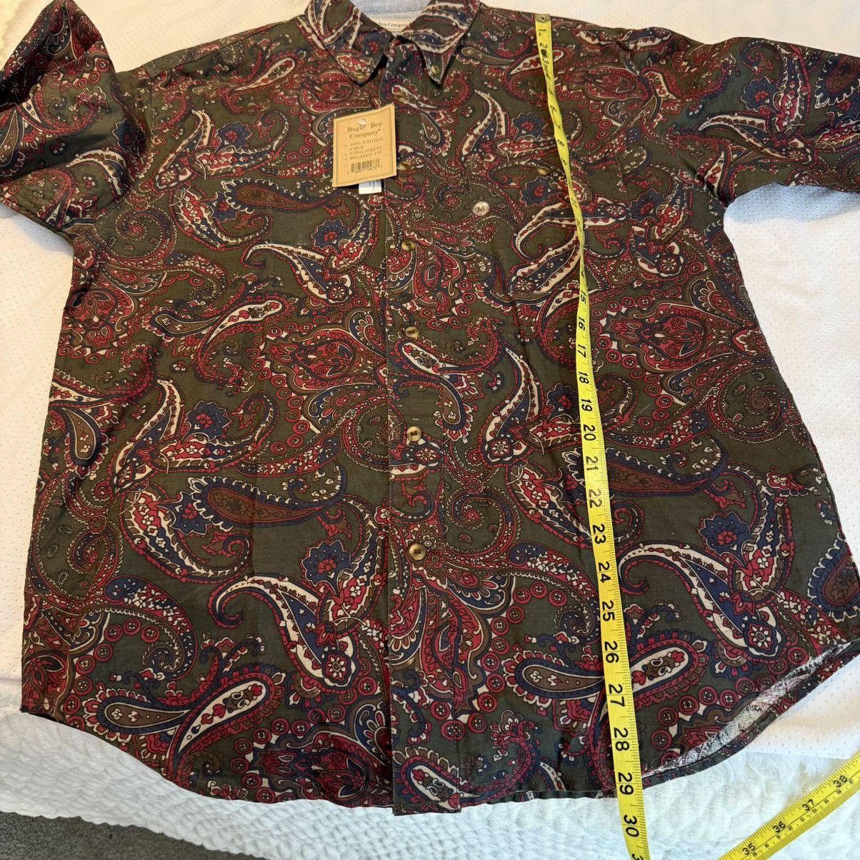 Vintage Vintage 90s Bugle Boy Button Down Paisley Shirt Medium Size US M / EU 48-50 / 2 - 9 Thumbnail
