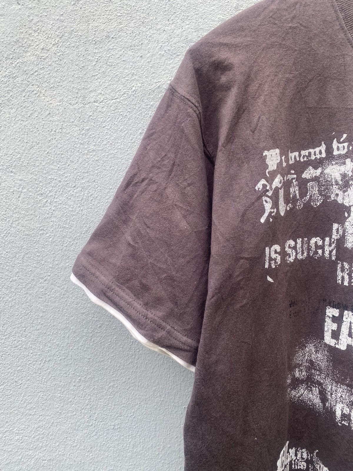 14th Addiction × Affliction × JNCO Vintage Y2K Bossy Hill Cross Poem Tshirt Size US L / EU 52-54 / 3 - 5 Thumbnail