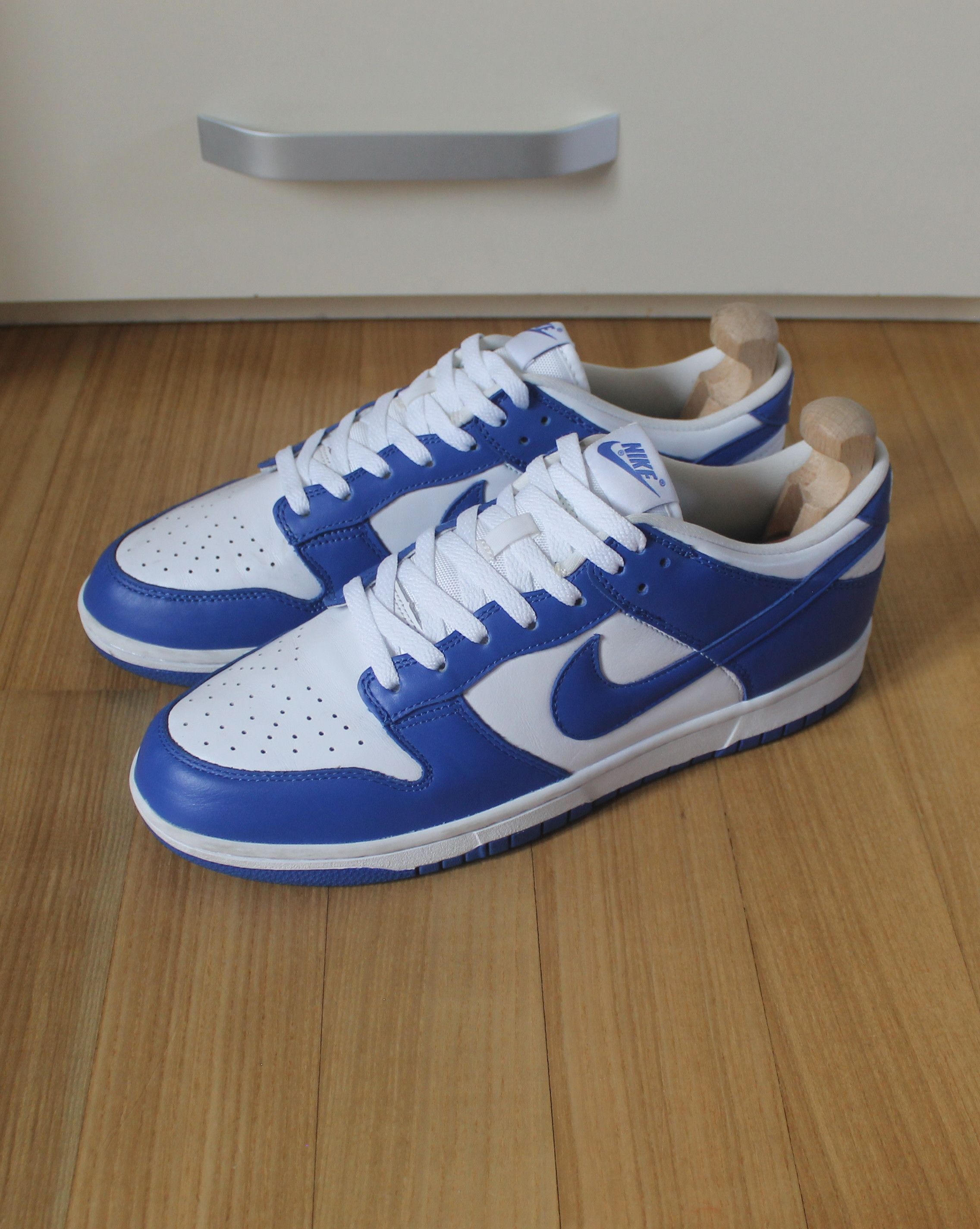 Nike Nike Dunk Low Retro Kentucky Varsity Royal Cobalt Blue White Size US 11 / EU 44 - 2 Thumbnail