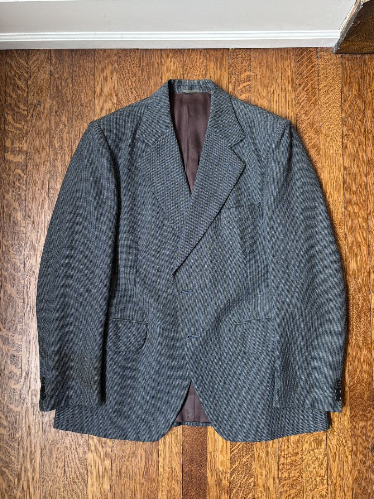 Vintage 1970s Trevira Suit Vintage 2-Piece Suit 1960s Wool Dress Pan Size 36R - 3 Thumbnail