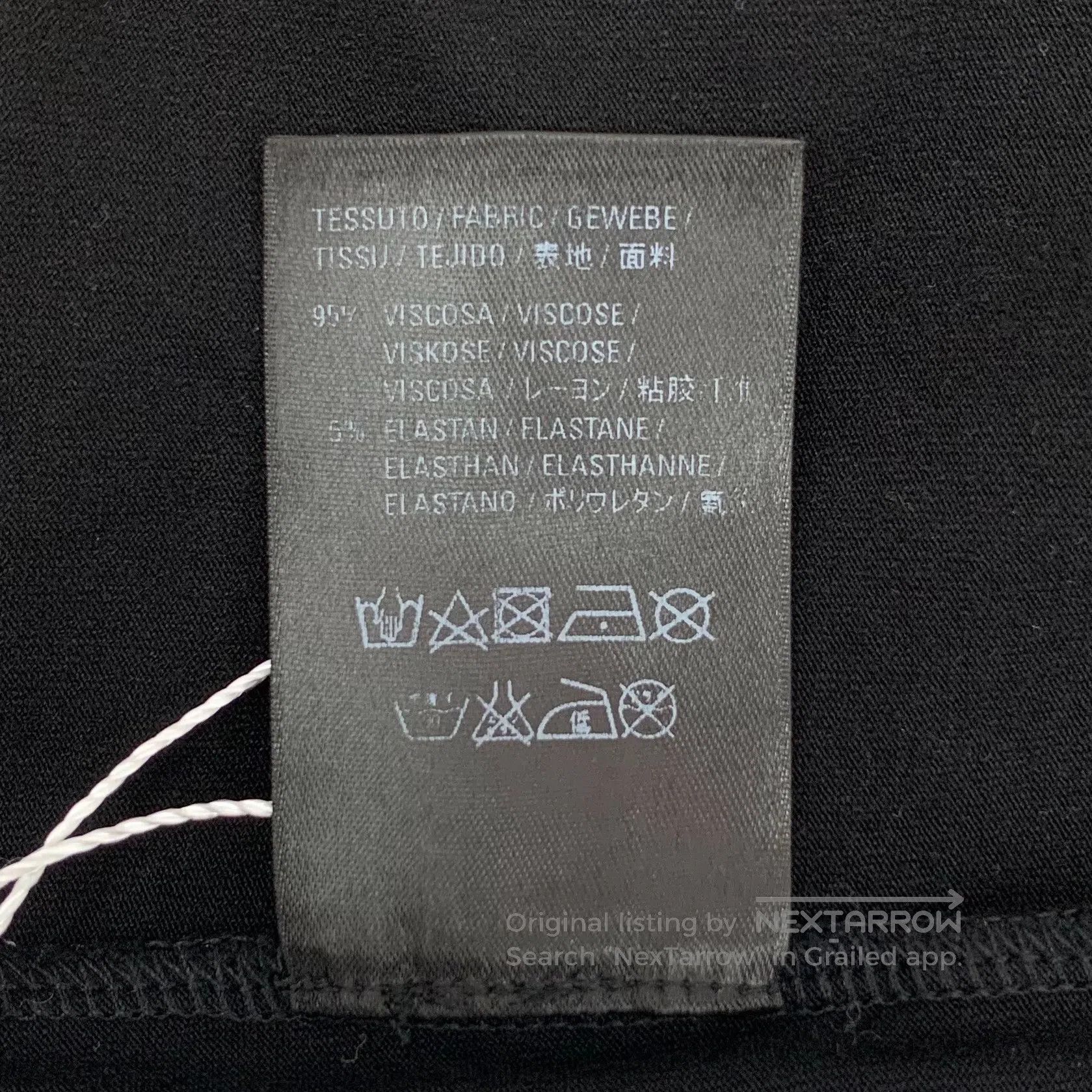 Balenciaga Balenciaga Black Stripe Logo Letter Barrage Round Neck Lon Size US M / EU 48-50 / 2 - 7 Thumbnail