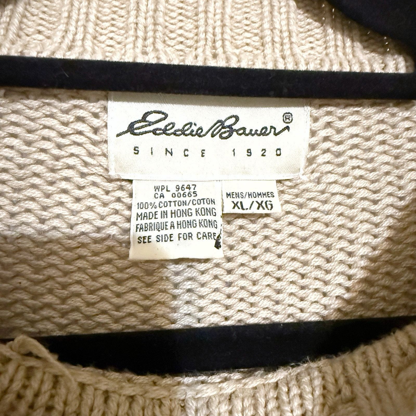 Eddie Bauer Vintage 90s Eddie Bauer Mens XL Nordic Knit Chunky Sweater Size US XL / EU 56 / 4 - 2 Thumbnail