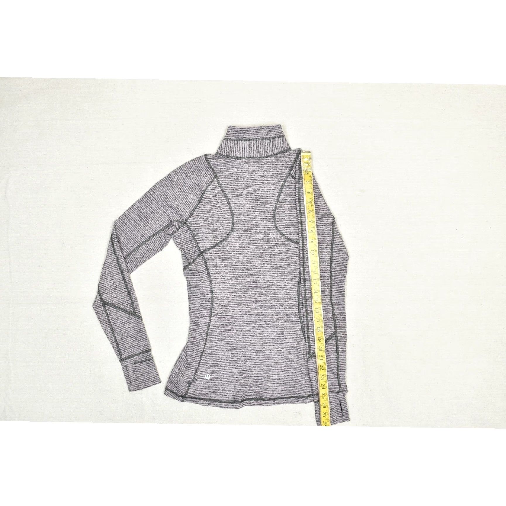 Lululemon Lululemon Jacket Women's Striped Gray & Purple Regular Size 8 - Zip - Polyester Outer Shell - Long Sleeve - Basic Jacket - Casual - Regular Size M / US 6-8 / IT 42-44 - 6 Thumbnail