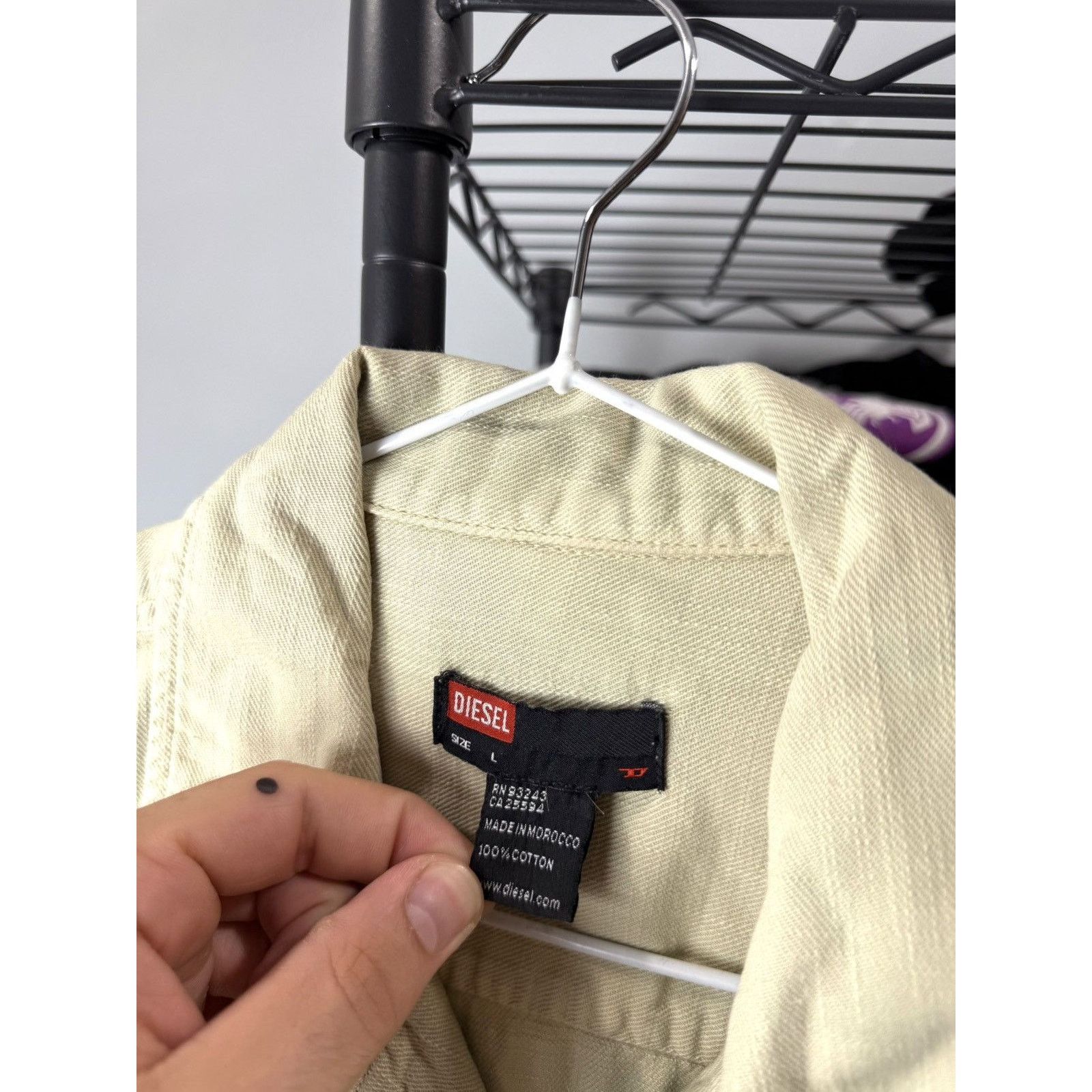 Diesel Rare Vintage Diesel Overshot Shirt Jacket Archive Black Gold Size US L / EU 52-54 / 3 - 7 Thumbnail