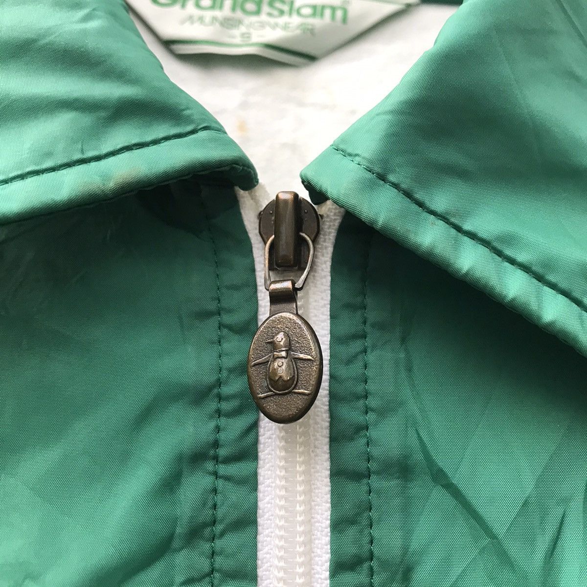 Grand Slam × Le Grande Bleu (L.G.B.) Grandslam Munsingwear Soul Green Nylon Jacket Size US M / EU 48-50 / 2 - 3 Thumbnail
