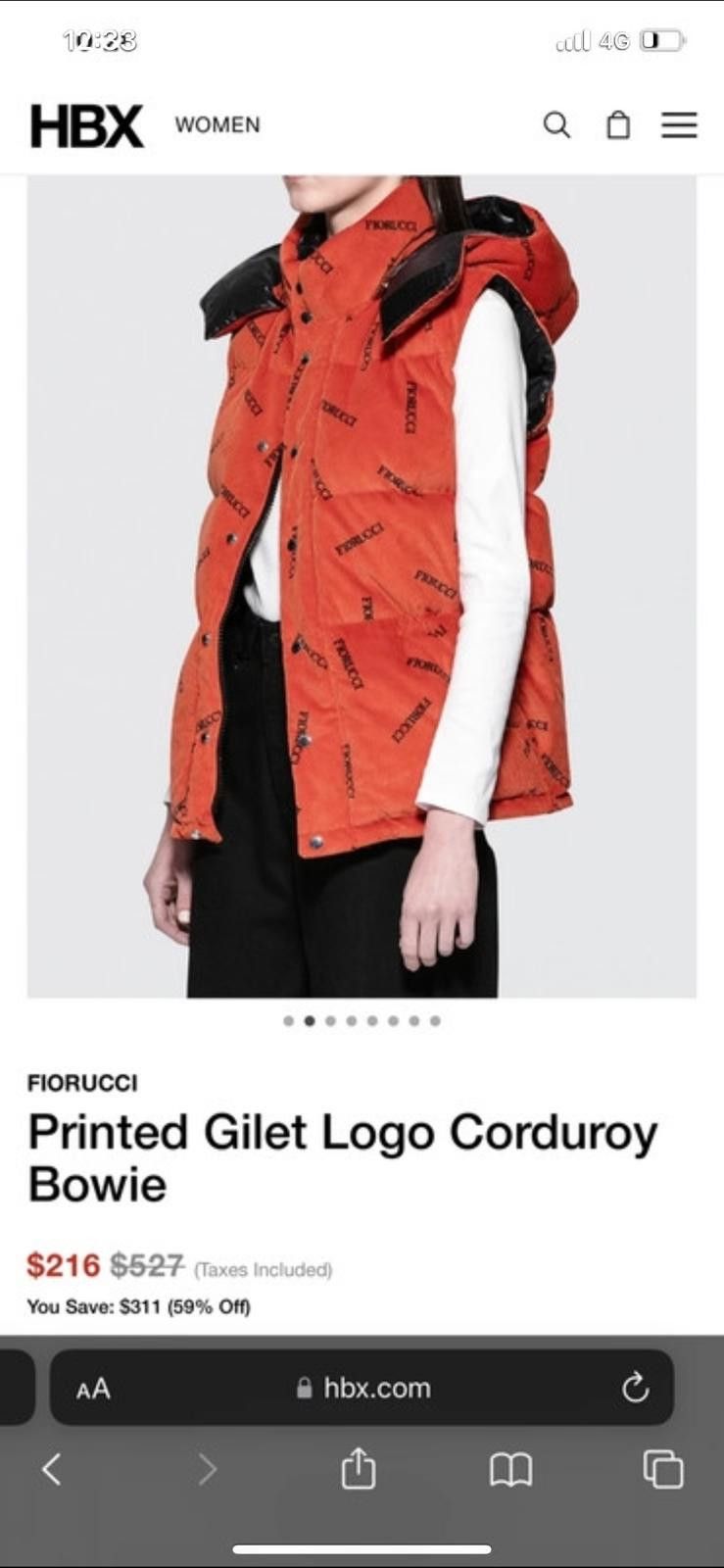 Fiorucci Fiorucci puffer vest with removable hood Size US L / EU 52-54 / 3 - 7 Thumbnail