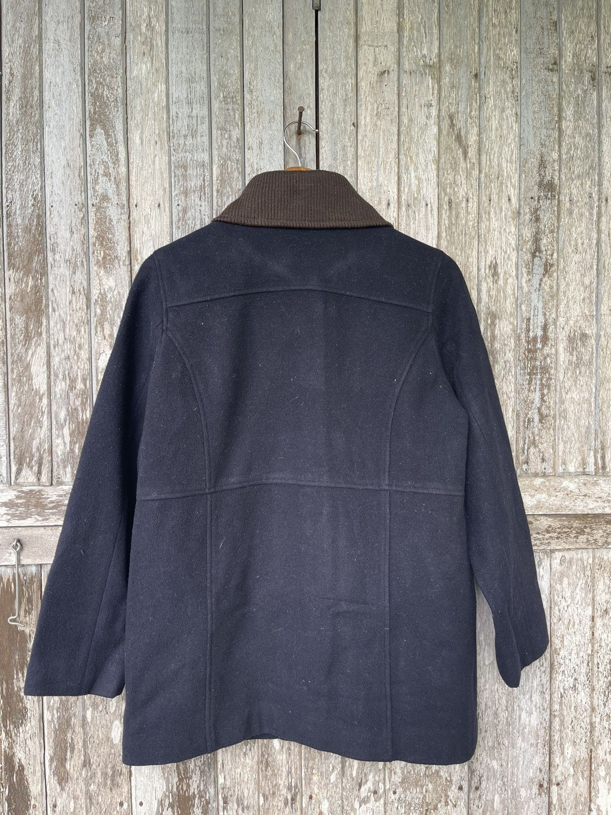 Designer Eastboy Wool Blend Coat with Ribbed Collar Japanese Vintage Size US M / EU 48-50 / 2 - 8 Thumbnail