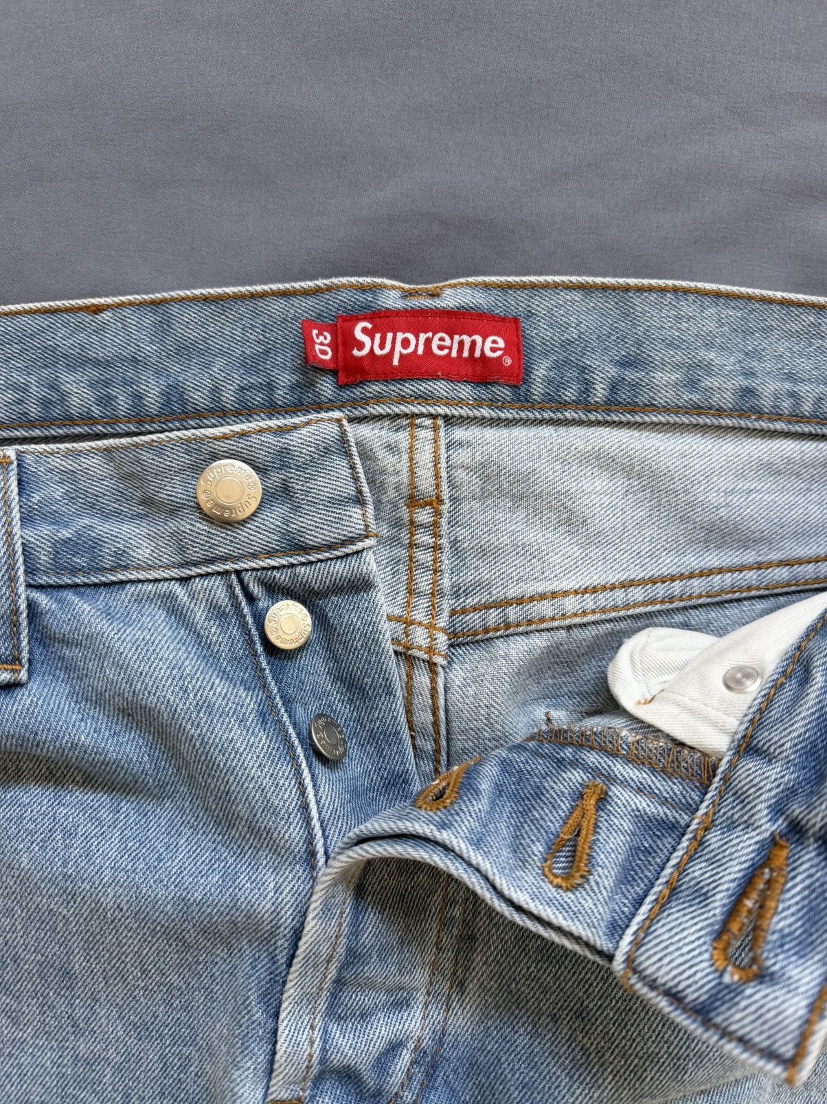 Supreme Supreme Straight Blue Jeans Size US 30 / EU 46 - 3 Thumbnail
