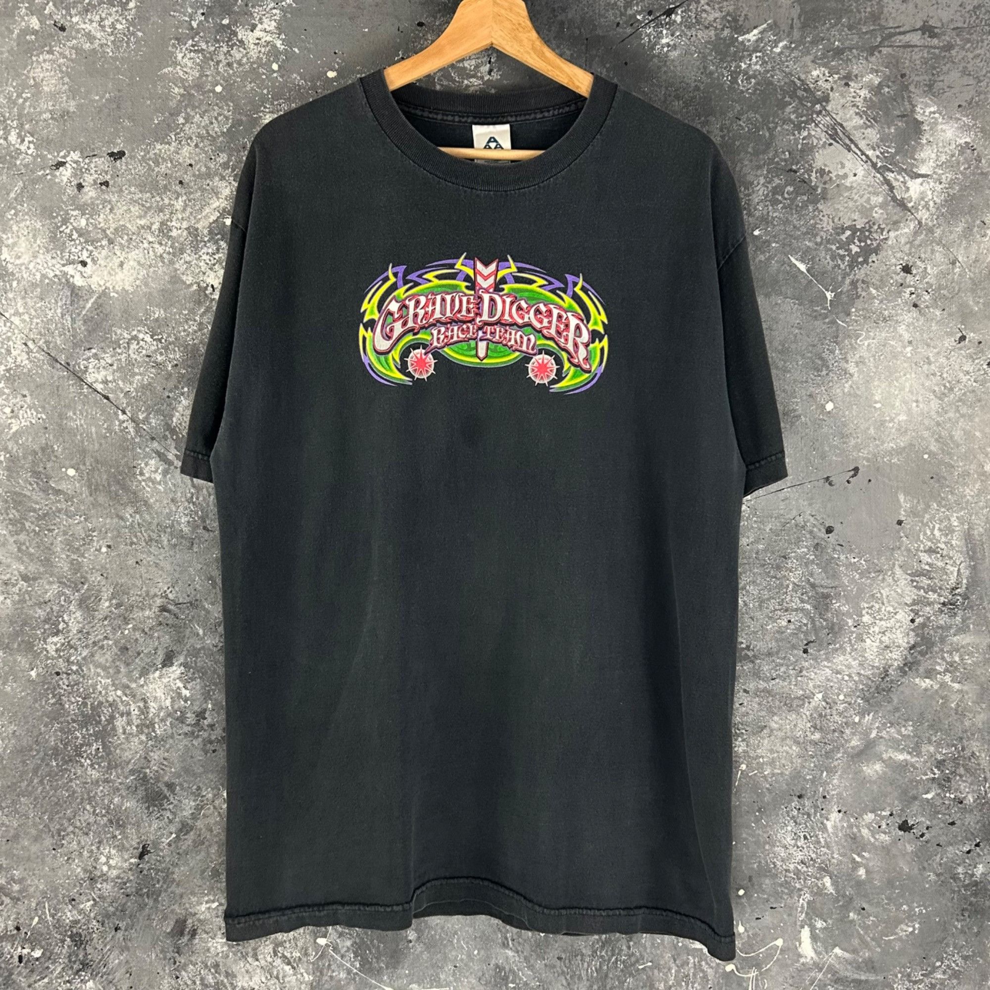Vintage Vintage 2000’s Grave Digger shirt Size US L / EU 52-54 / 3 - 2 Thumbnail