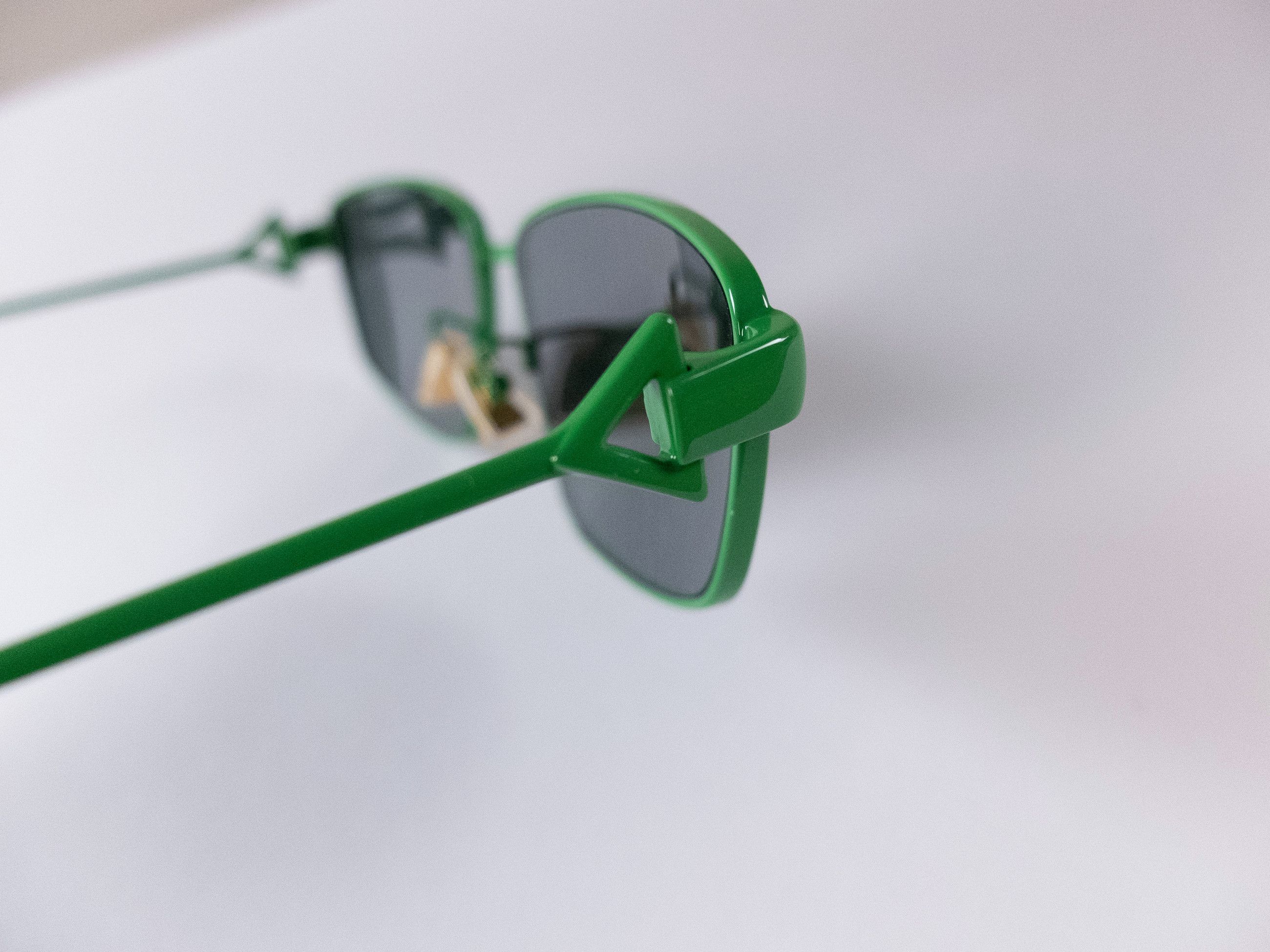 Bottega Veneta BOTTEGA VENETA Turn green square metal sunglasses BV1185S Size ONE SIZE - 6 Thumbnail