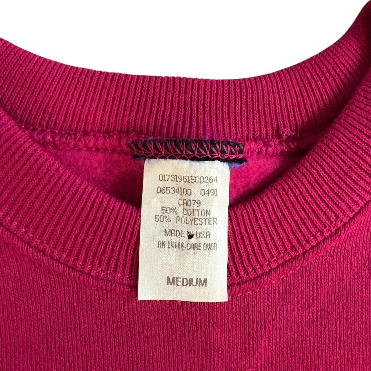 Vintage Vintage 90s Purple Made In USA Crewneck Sweatshirt Size US M / EU 48-50 / 2 - 3 Thumbnail
