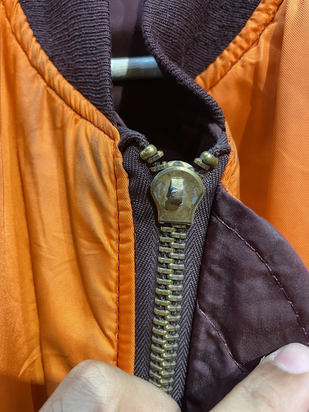 Alpha Industries × Vintage VINTAGE REVERSE ALPHA INDUSTRIES BACKHIT LOGO BOMBER JACKET Size US M / EU 48-50 / 2 - 2 Thumbnail