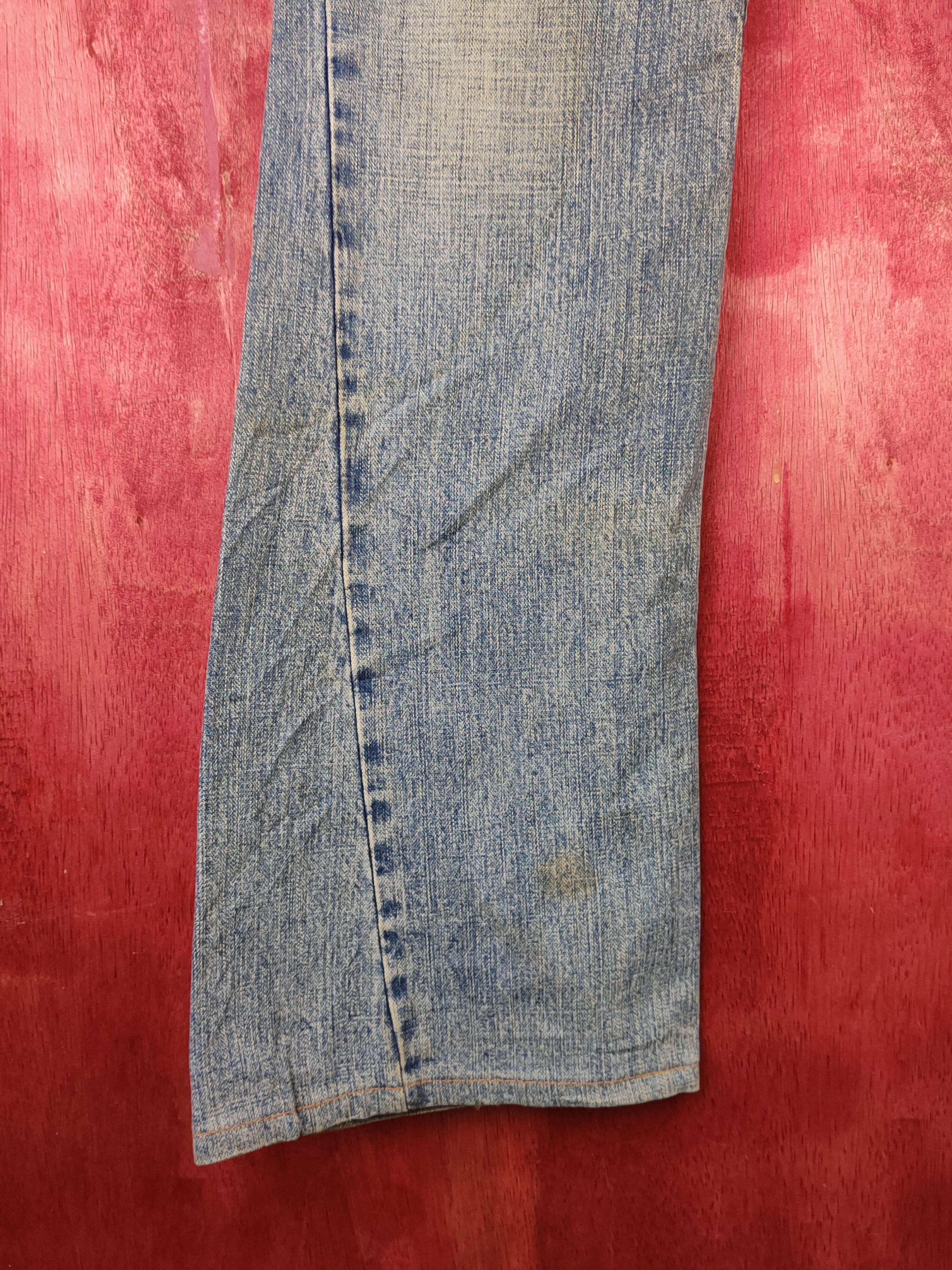 Japanese Brand Peace on Mars Faded bootcut Distressed ripped Denim #S1525 Size 30" / US 8 / IT 44 - 4 Thumbnail
