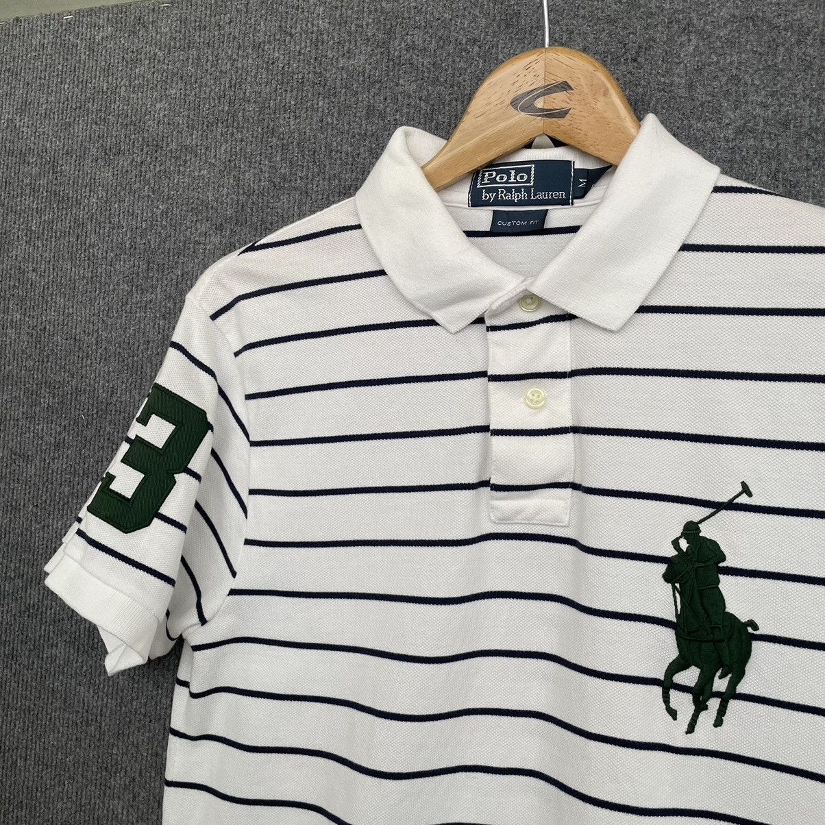 Polo Ralph Lauren Vintage Polo by Ralph Lauren Big Pony Stripes Polo T Shirt Size US S / EU 44-46 / 1 - 2 Thumbnail