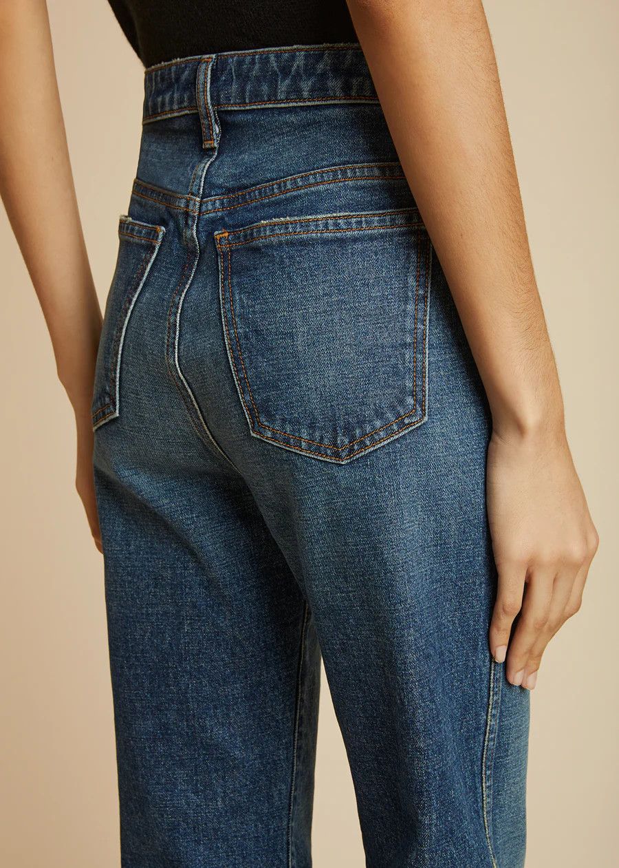 KHAITE o1s22i1n0724 Slim Fit Danielle Jeans in Blue Size 26" / US 2 / IT 38 - 5 Thumbnail