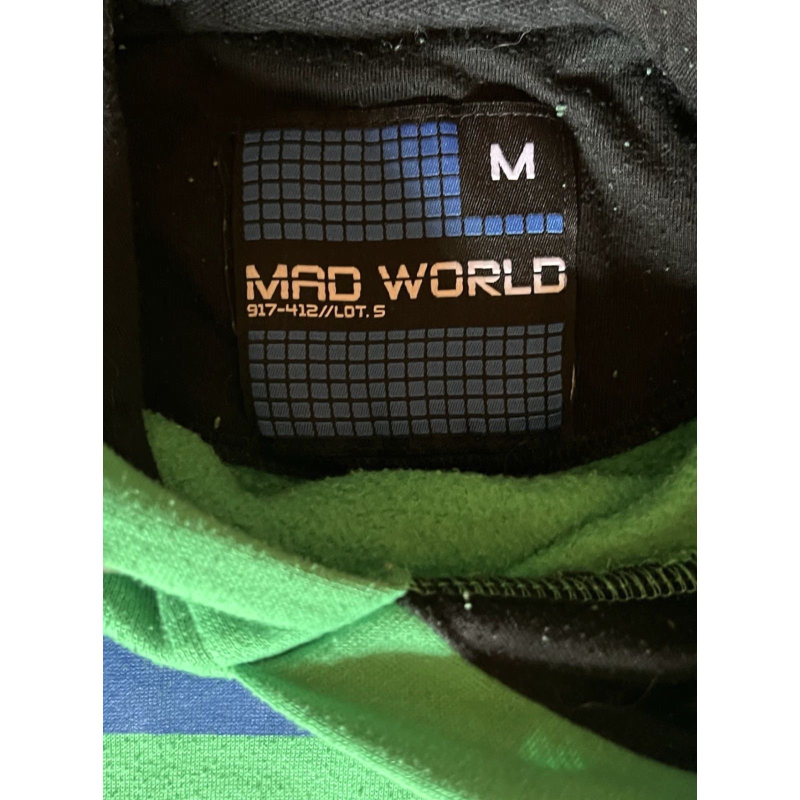 Vintage VINTAGE Mad World Hoodie Mens Medium Green Pop Art RARE J.J. Dyone Mad World Modeno Hooded Pullover Cotton Fall Winter Spring Art Mens Size US M / EU 48-50 / 2 - 7 Thumbnail