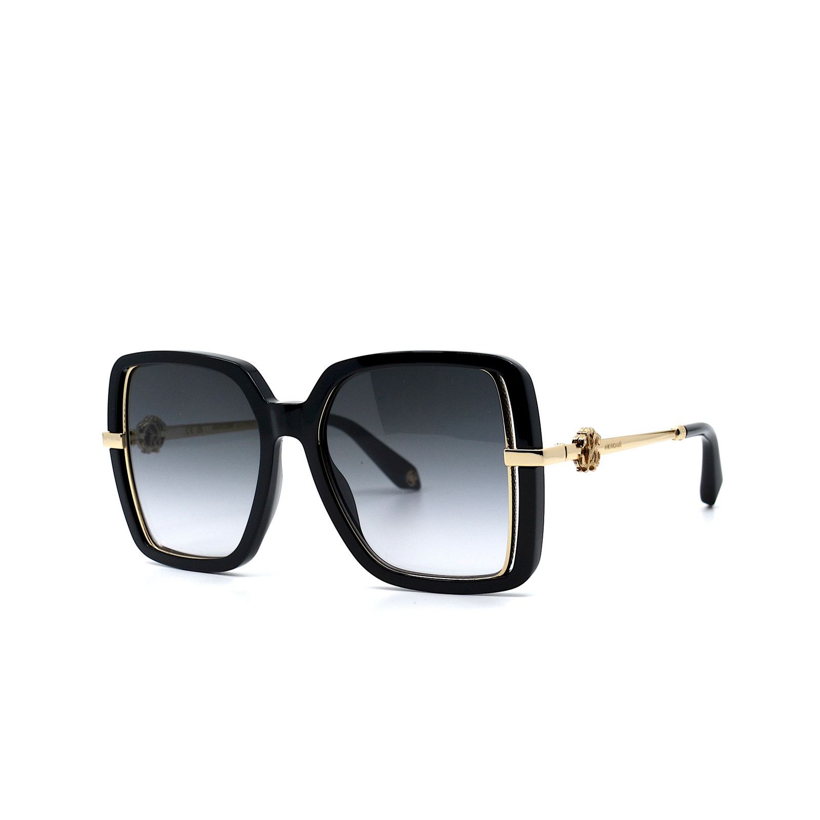 Roberto Cavalli ROBERTO CAVALLI SRC007 BLACK GOLD GREY GRADIENT SUNGLASSES Size ONE SIZE - 4 Thumbnail