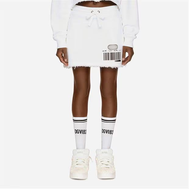 Dolce & Gabbana o1g2r1mq1024 Cotton Jersey Mini Skirts in White Size 30" / US 8 / IT 44 - 2 Thumbnail