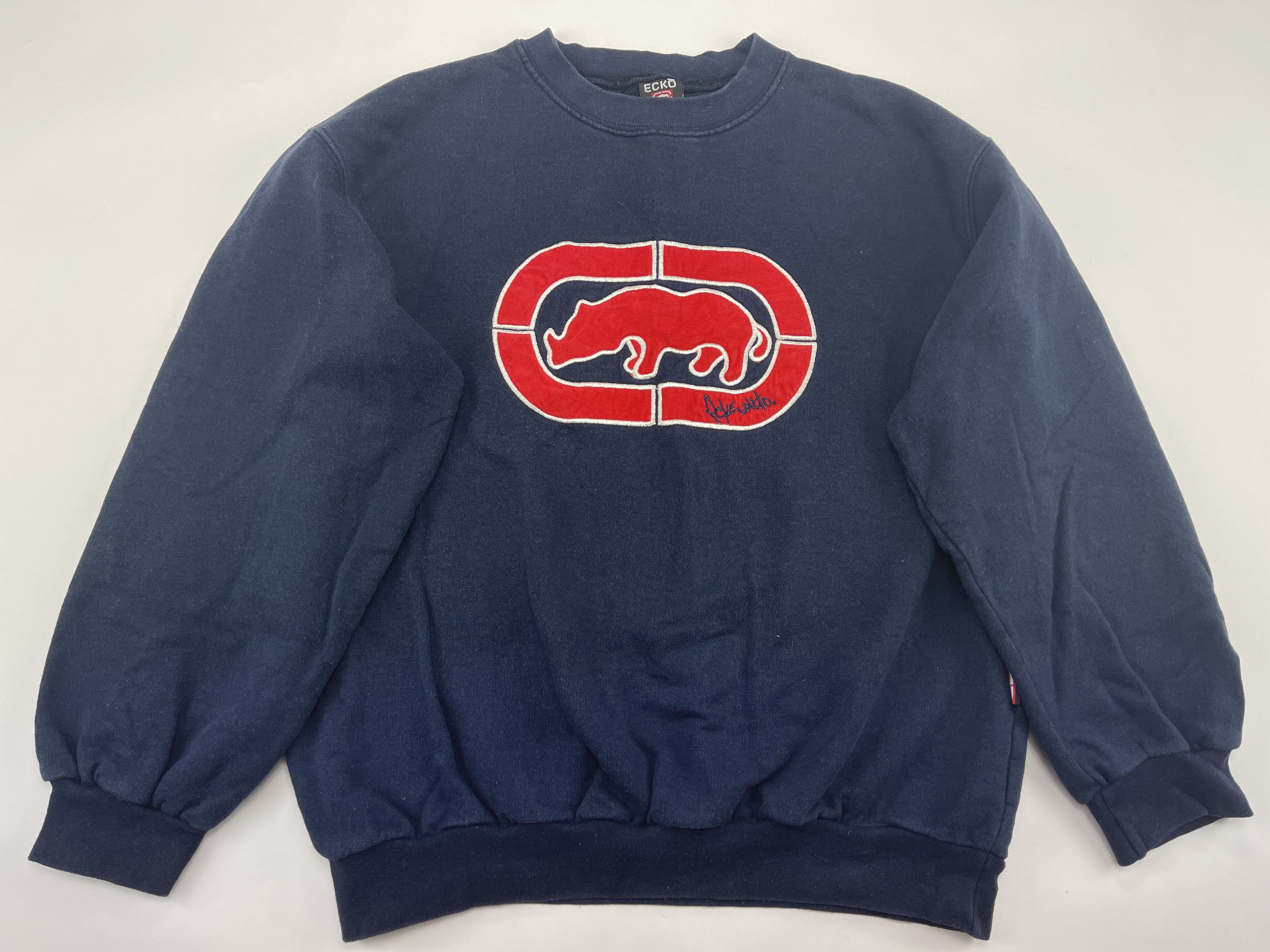 Ecko Unltd. ECKO UNLTD sweatshirt, blue, vintage 90s hip hop, 1990s S Size US S / EU 44-46 / 1 - 1 Thumbnail
