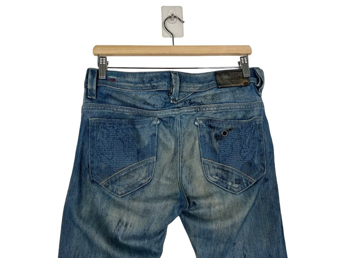 Diesel 🔥 DIESEL THANAZ WASH DYED PAIN SPLASH Size US 30 / EU 46 - 9 Thumbnail