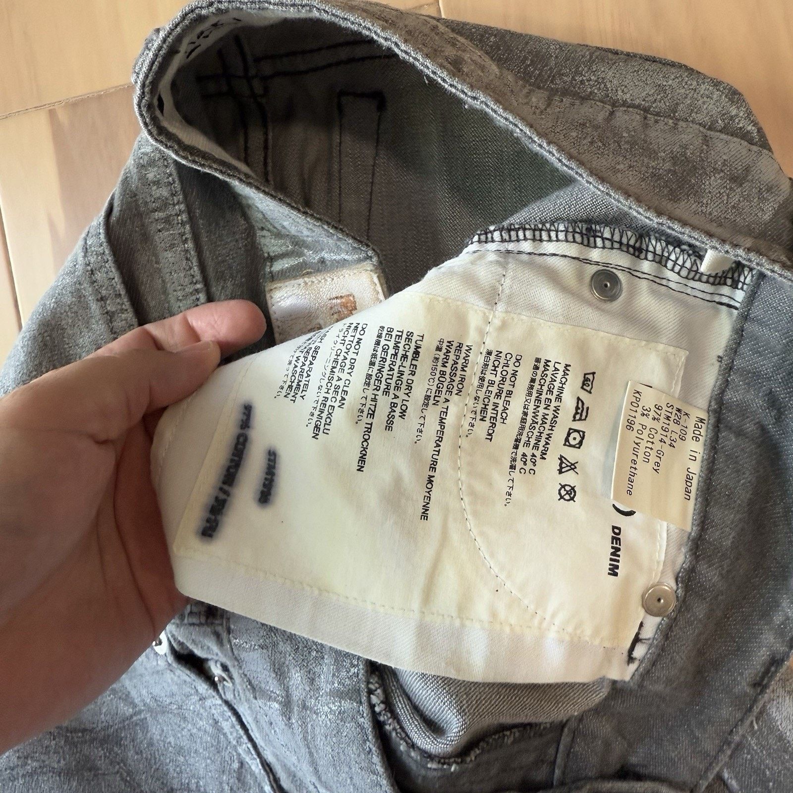 Koho KohZo Denim Series 004 Jeans 28 Gray Slim Made in Japan Size US 28 / EU 44 - 8 Thumbnail