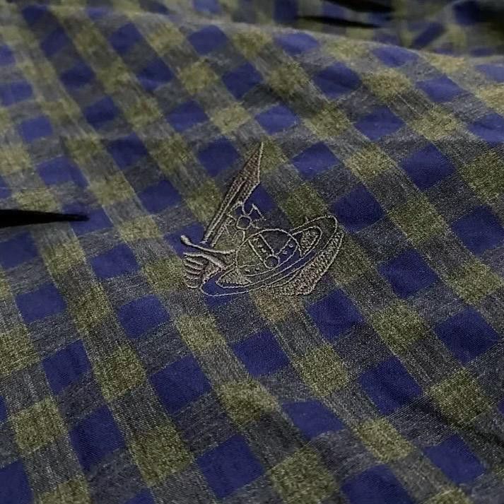 Designer × Vivienne Westwood 💥Vivienne Westwood Anglomania Checkered Asymetric Shirt Size XS / US 0-2 / IT 36-38 - 6 Thumbnail