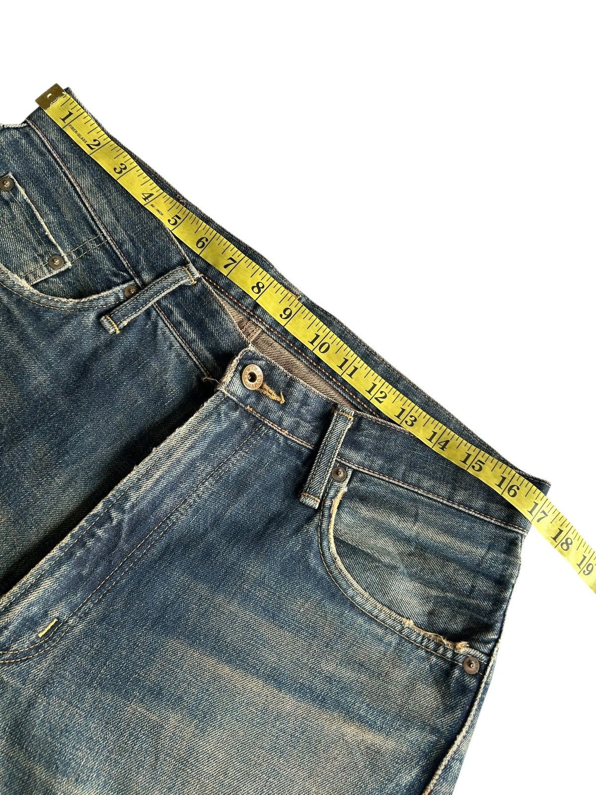 Kapital Vintage Edwin 505xx Selvedge Rusty Mudwash Distressed Denim Size US 34 / EU 50 - 14 Thumbnail