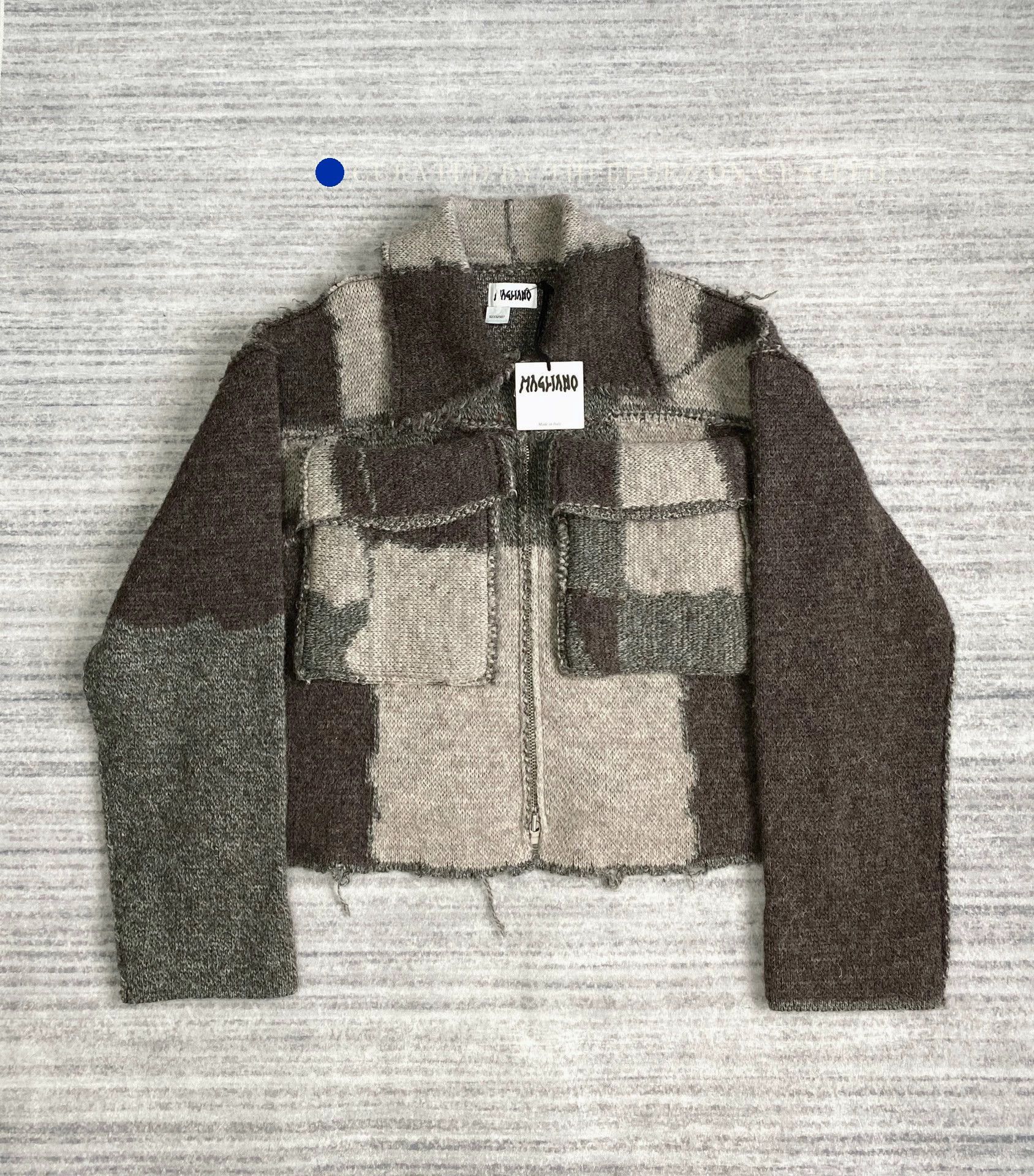 Magliano Colorblocked Wool Decon Workwear Zip Jacket Size US S / EU 44-46 / 1 - 1 Thumbnail