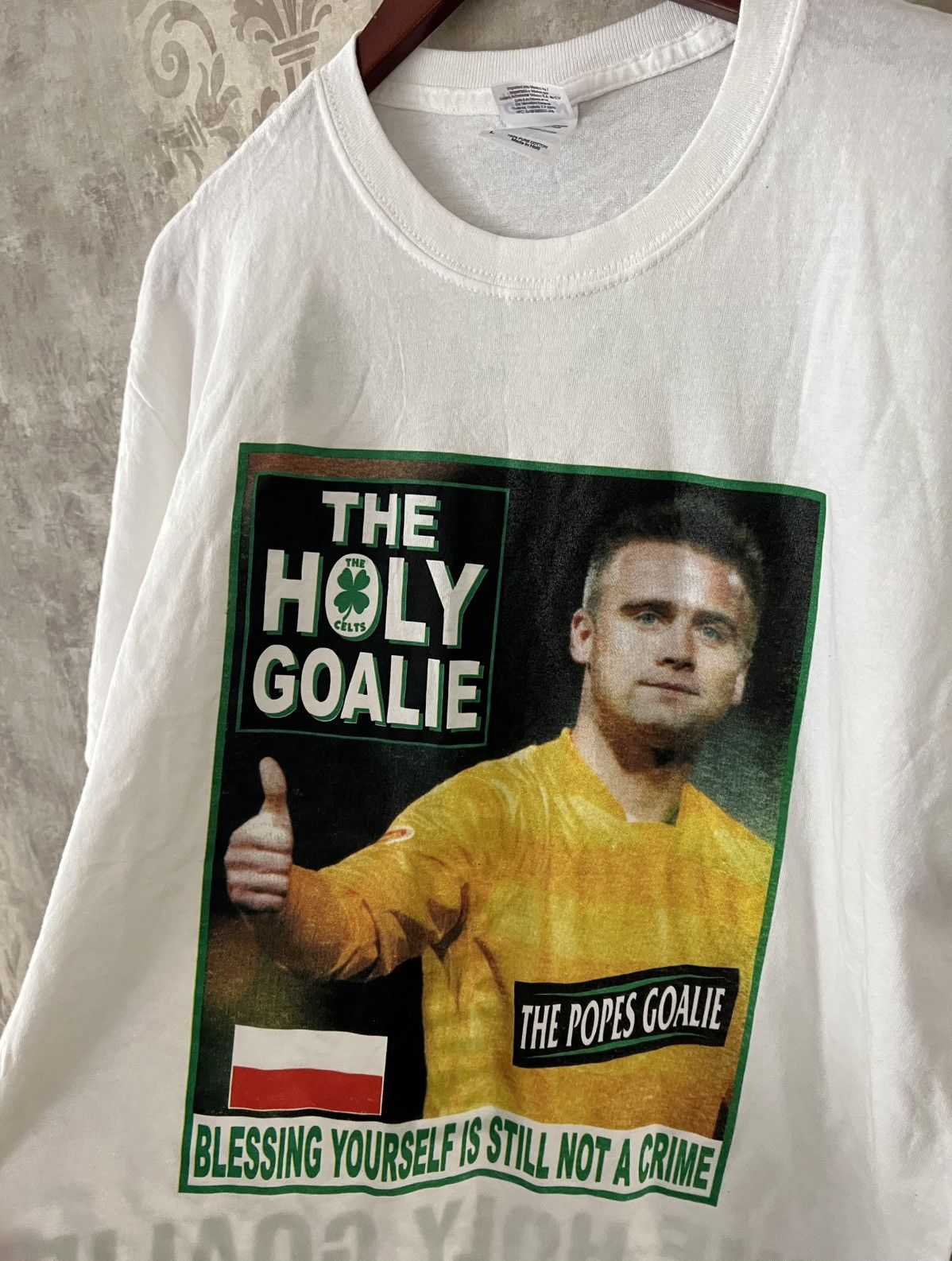 Vintage Artur Boruc The Holy Goalie Tee Celtic Football Shirt Size US L / EU 52-54 / 3 - 6 Thumbnail